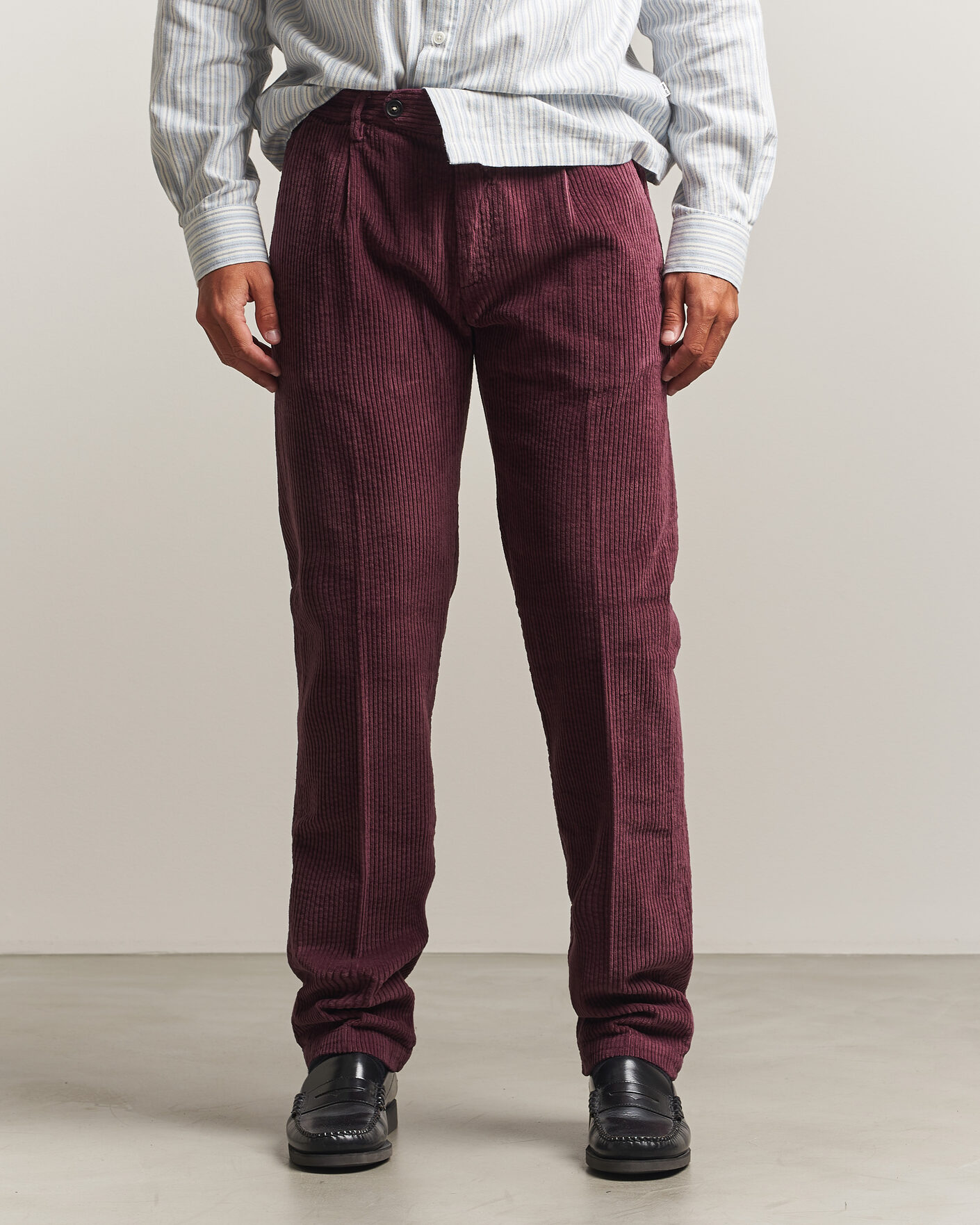 Heren | Broeken | Massimo Alba | Ionio Pleated Corduroy Pants Rose Brown