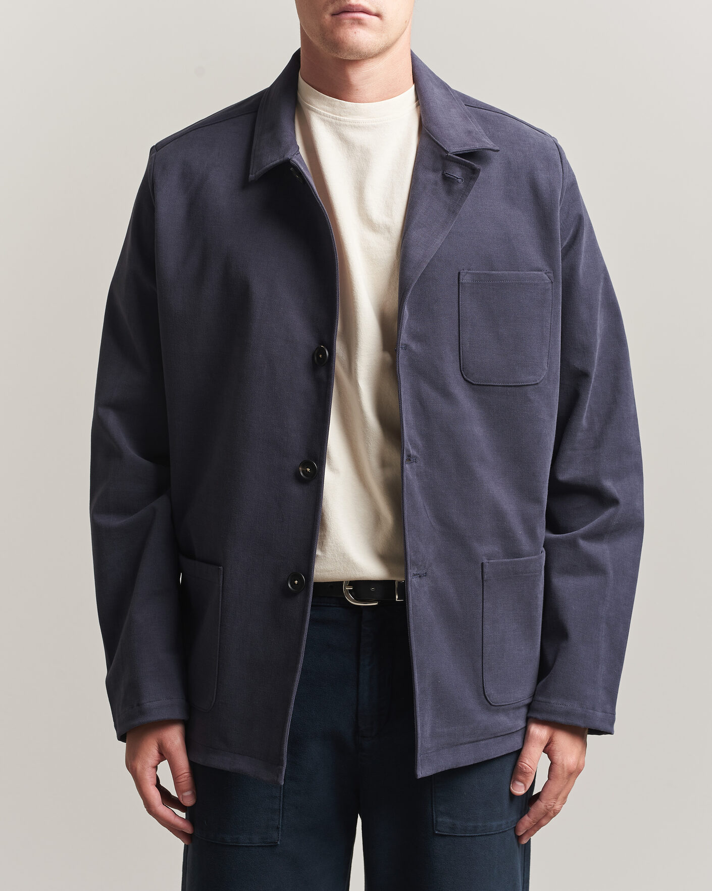 Heren | Jassen | Massimo Alba | Florida Brushed Cotton Jacket Navy