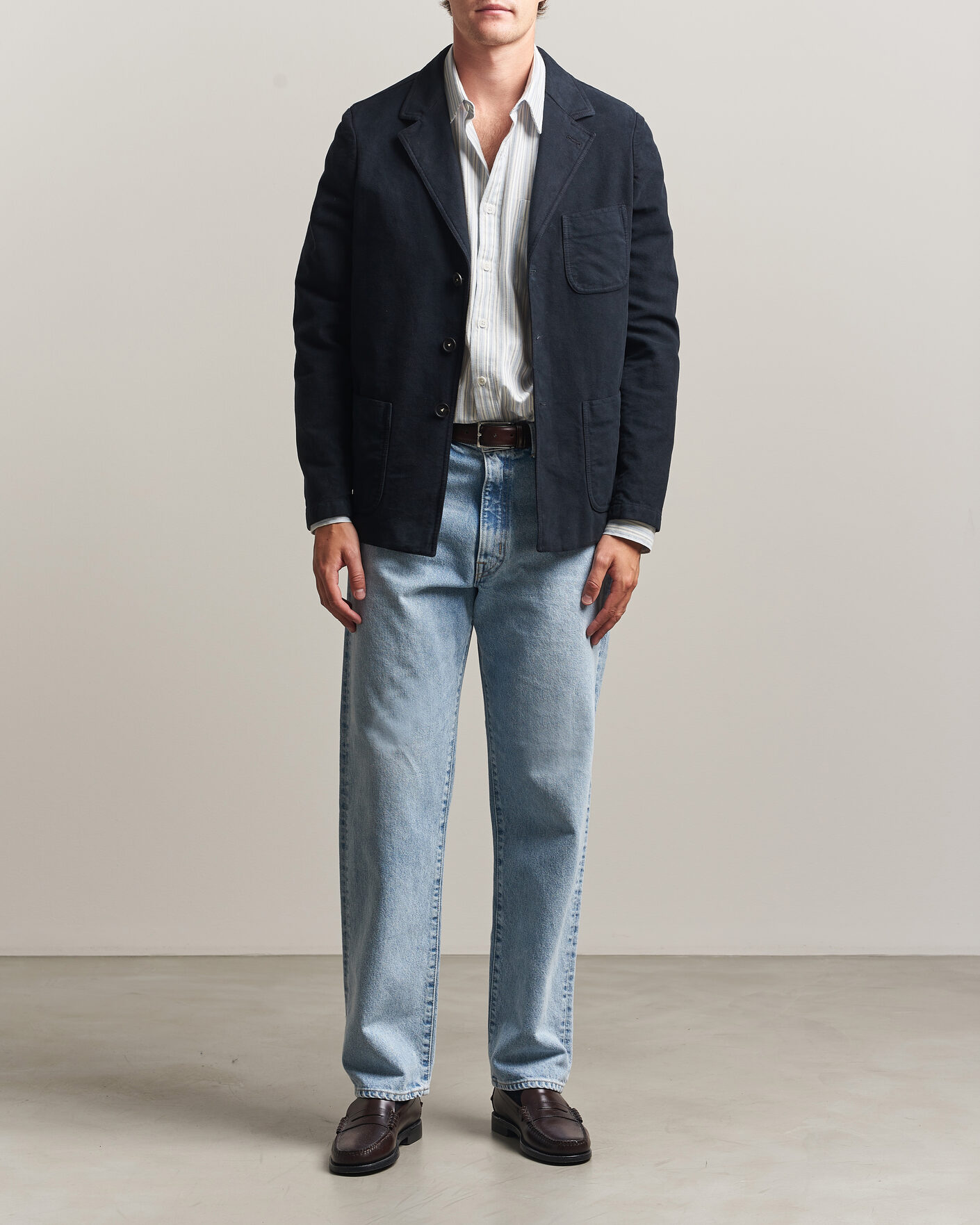Heren | Blazers | Massimo Alba | Baglietto Moleskine Jacket Navy