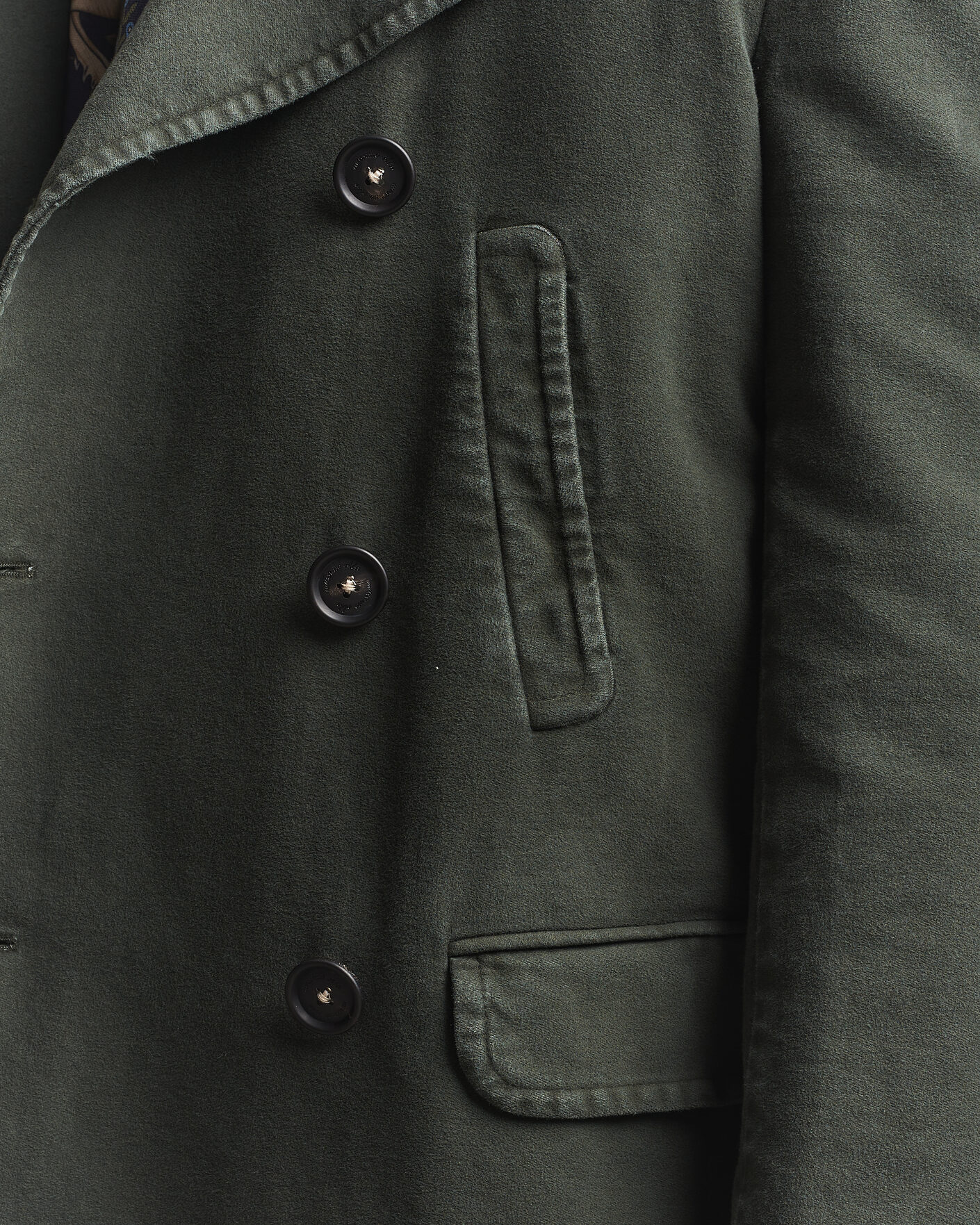 Heren | Jassen | Massimo Alba | Moleskine Peacoat  Forest Night