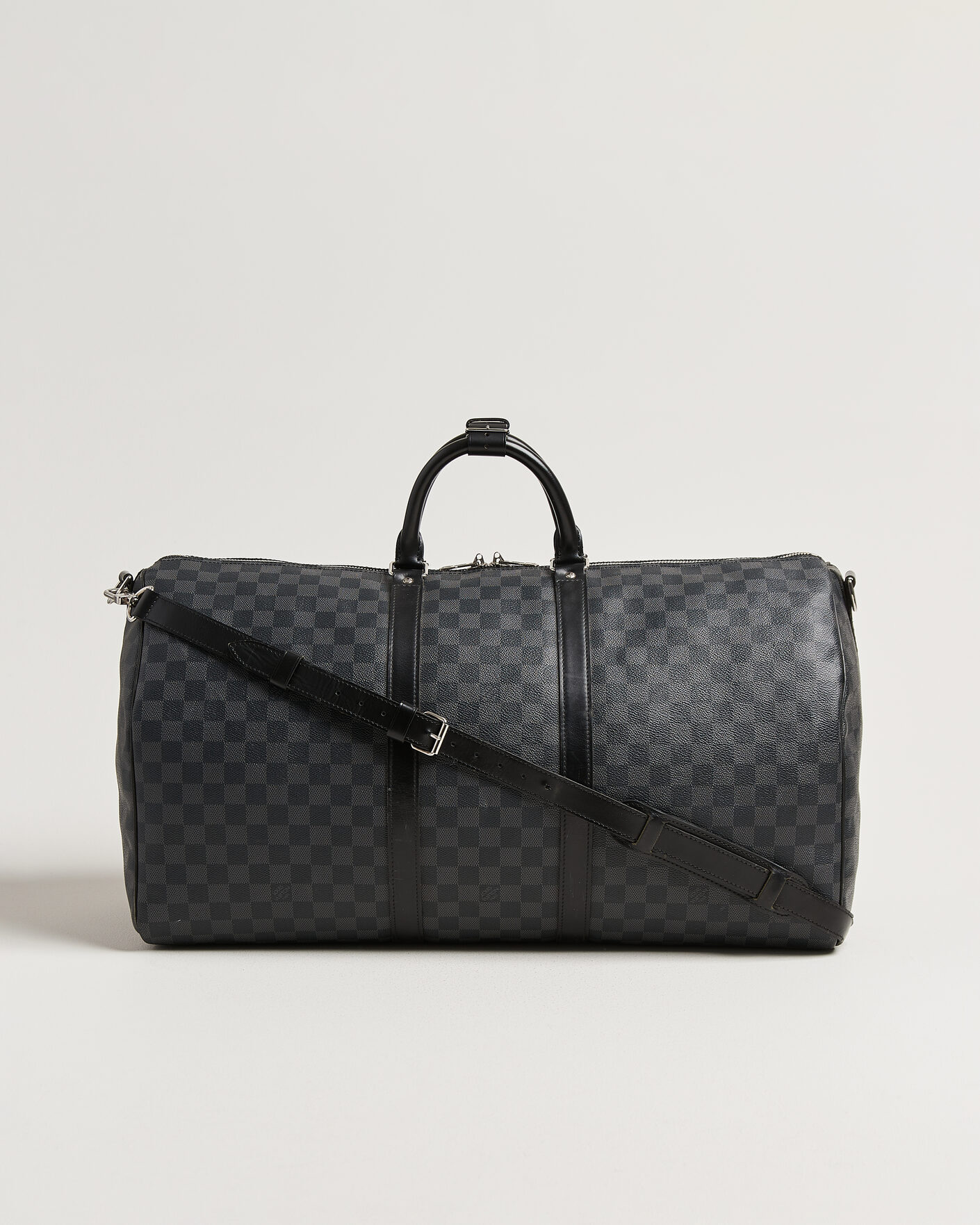 Heren | Pre-Owned & Vintage Bags | Louis Vuitton Pre-Owned | Keepall 55 Bandouliére Damier Graphite