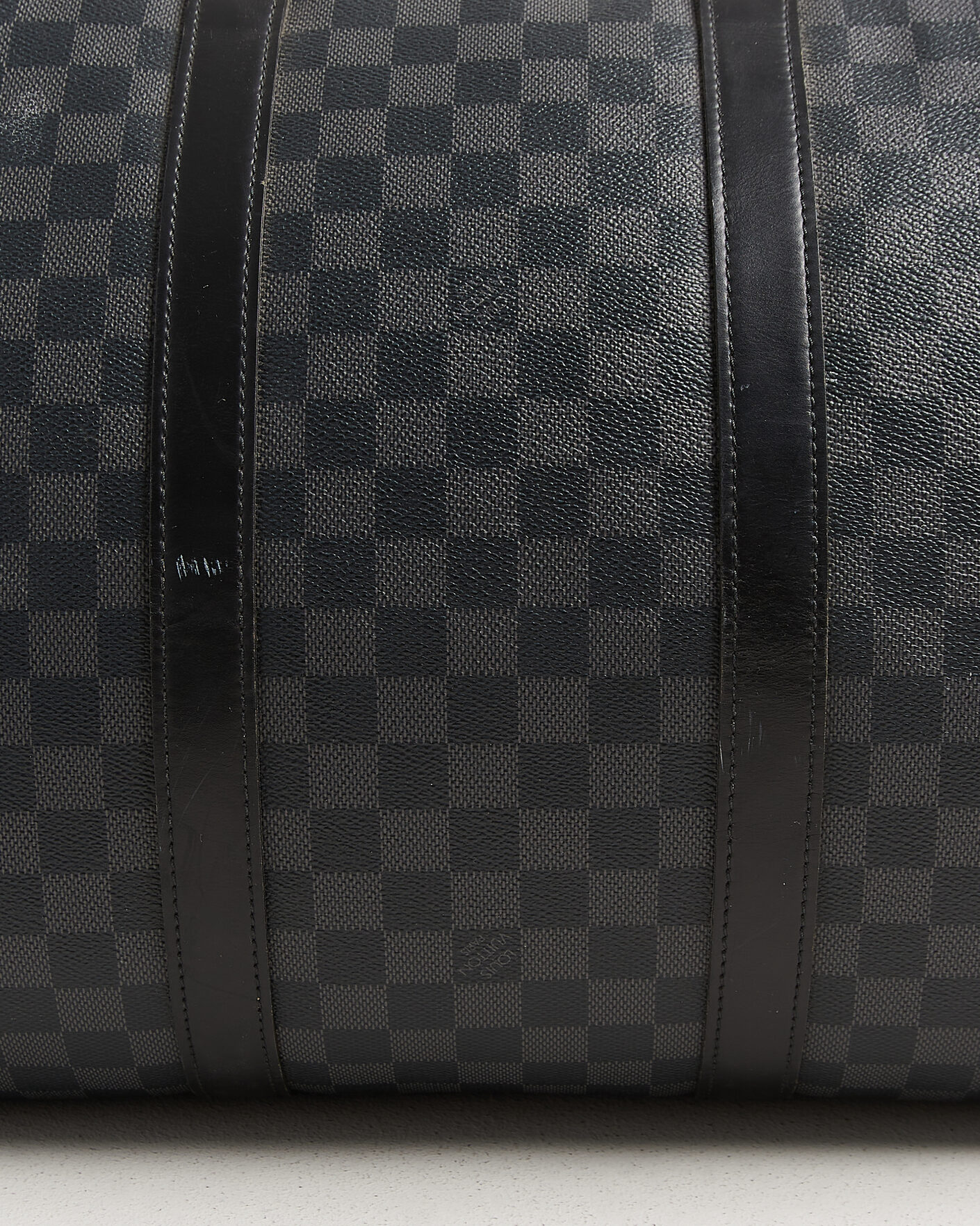 Heren | Pre-Owned & Vintage Bags | Louis Vuitton Pre-Owned | Keepall 55 Bandouliére Damier Graphite