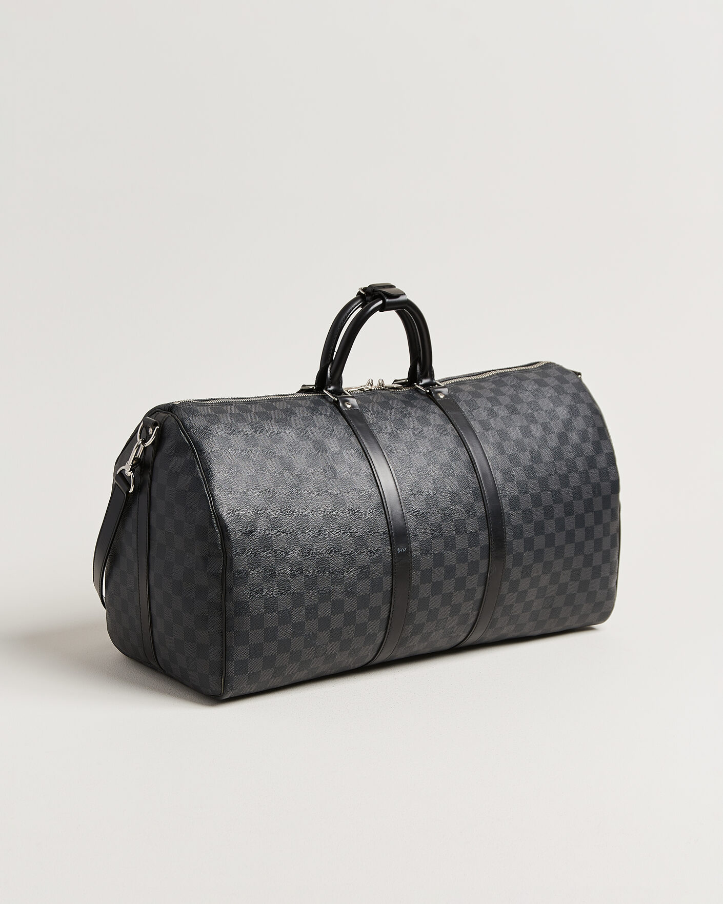 Heren | Pre-Owned & Vintage Bags | Louis Vuitton Pre-Owned | Keepall 55 Bandouliére Damier Graphite