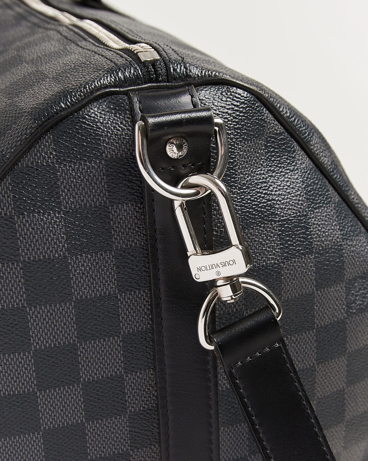 Heren | Pre-Owned & Vintage Bags | Louis Vuitton Pre-Owned | Keepall 55 Bandouliére Damier Graphite