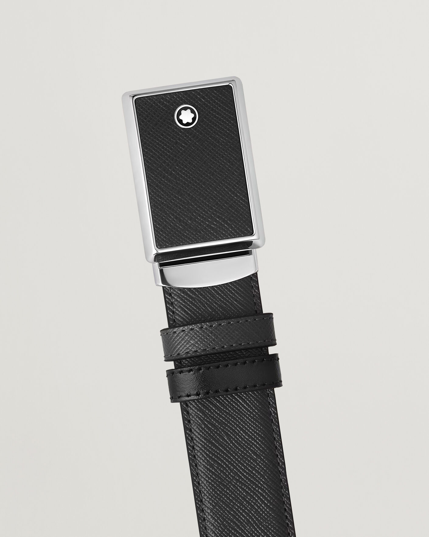Heren | Riemen | Montblanc | Buckle 30mm Leather Belt Black