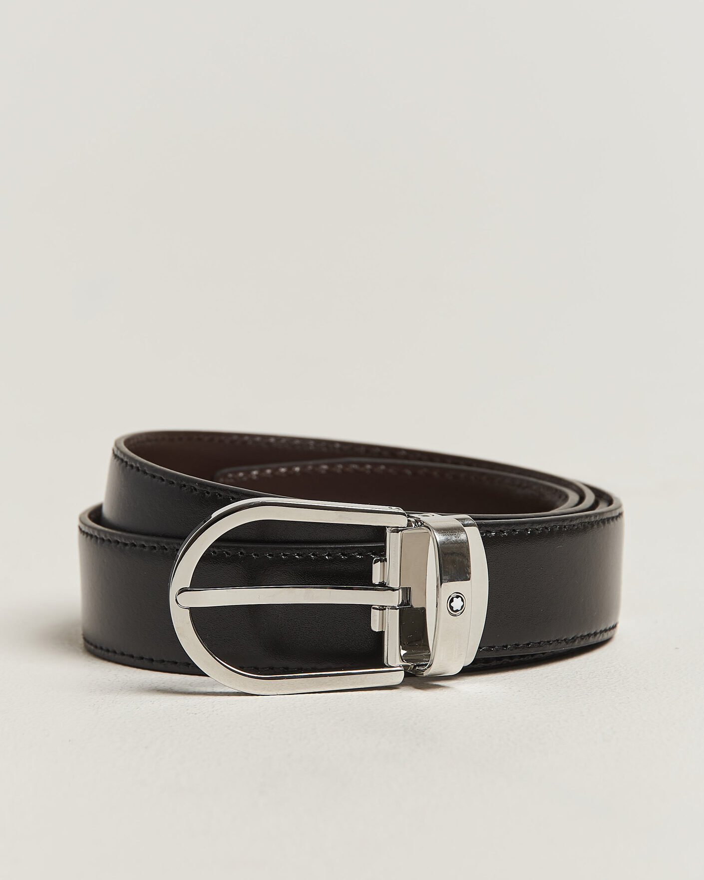 Heren | Riemen | Montblanc | Meisterstück Horseshoe 30mm Reversible Belt Black/Brown