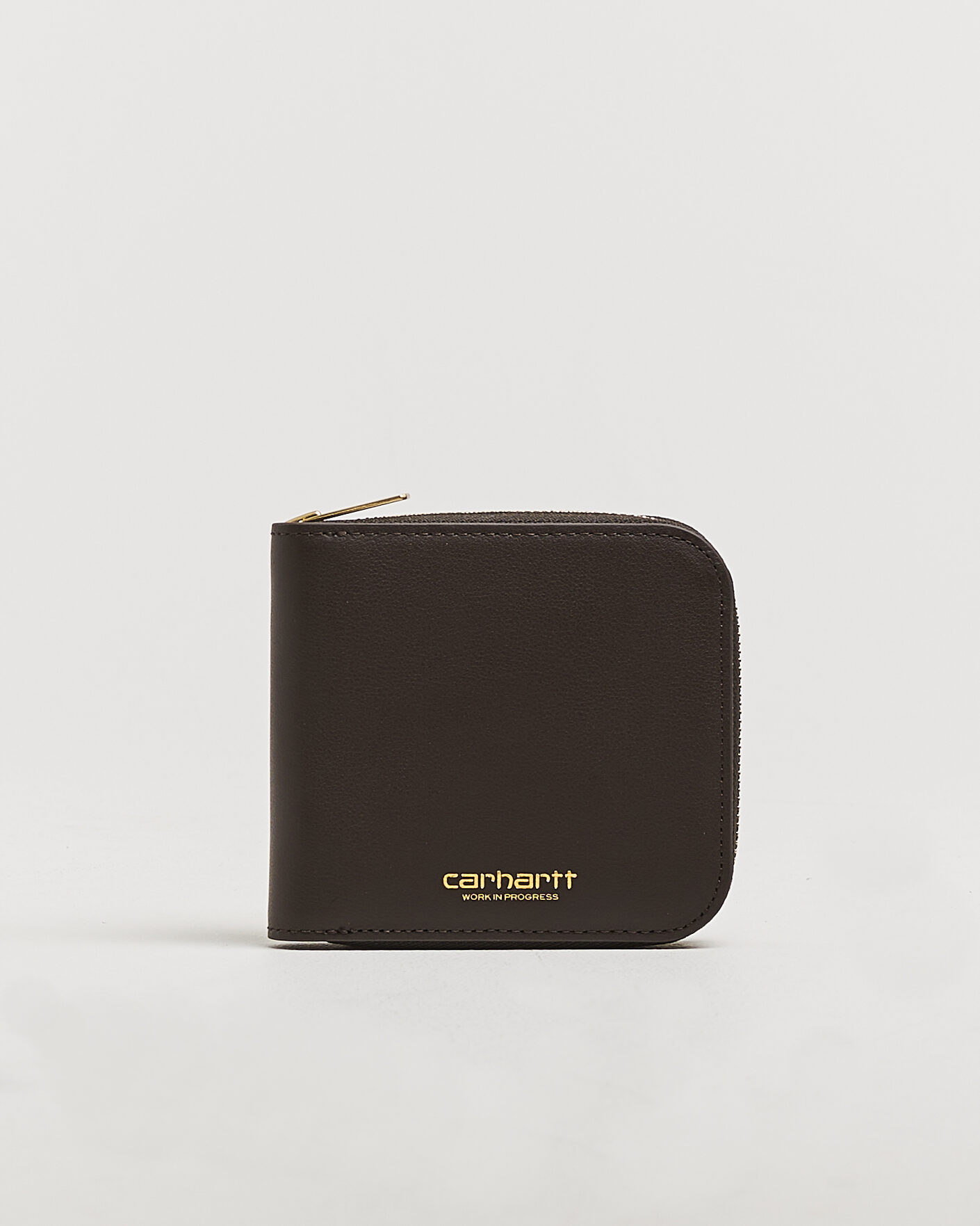 Heren | Portemonnees | Carhartt WIP | Leather Zip Wallet Tobacco