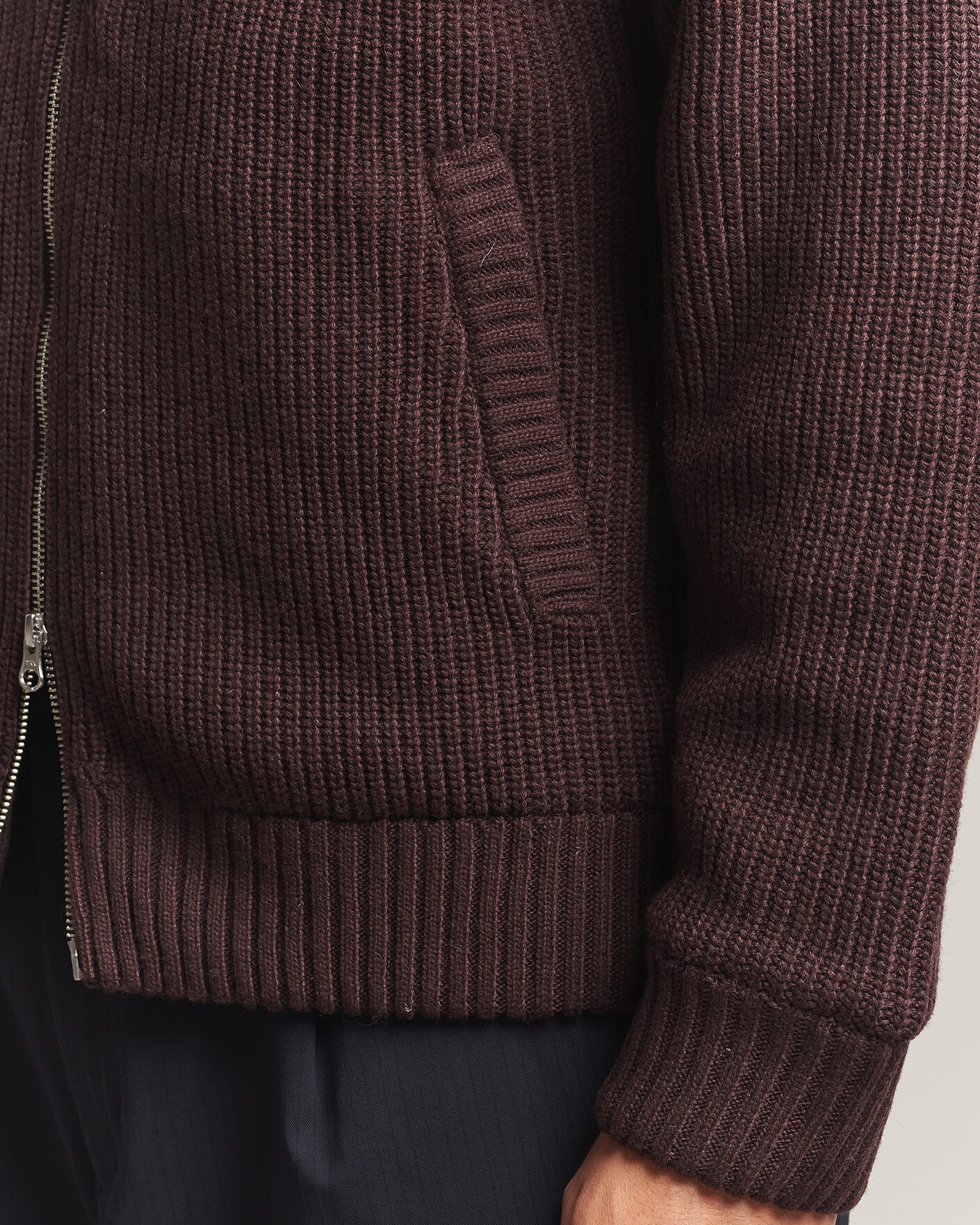 Heren | Truien | Carhartt WIP | Bandley Padded Wool Mix Full Zip Palisander Brown