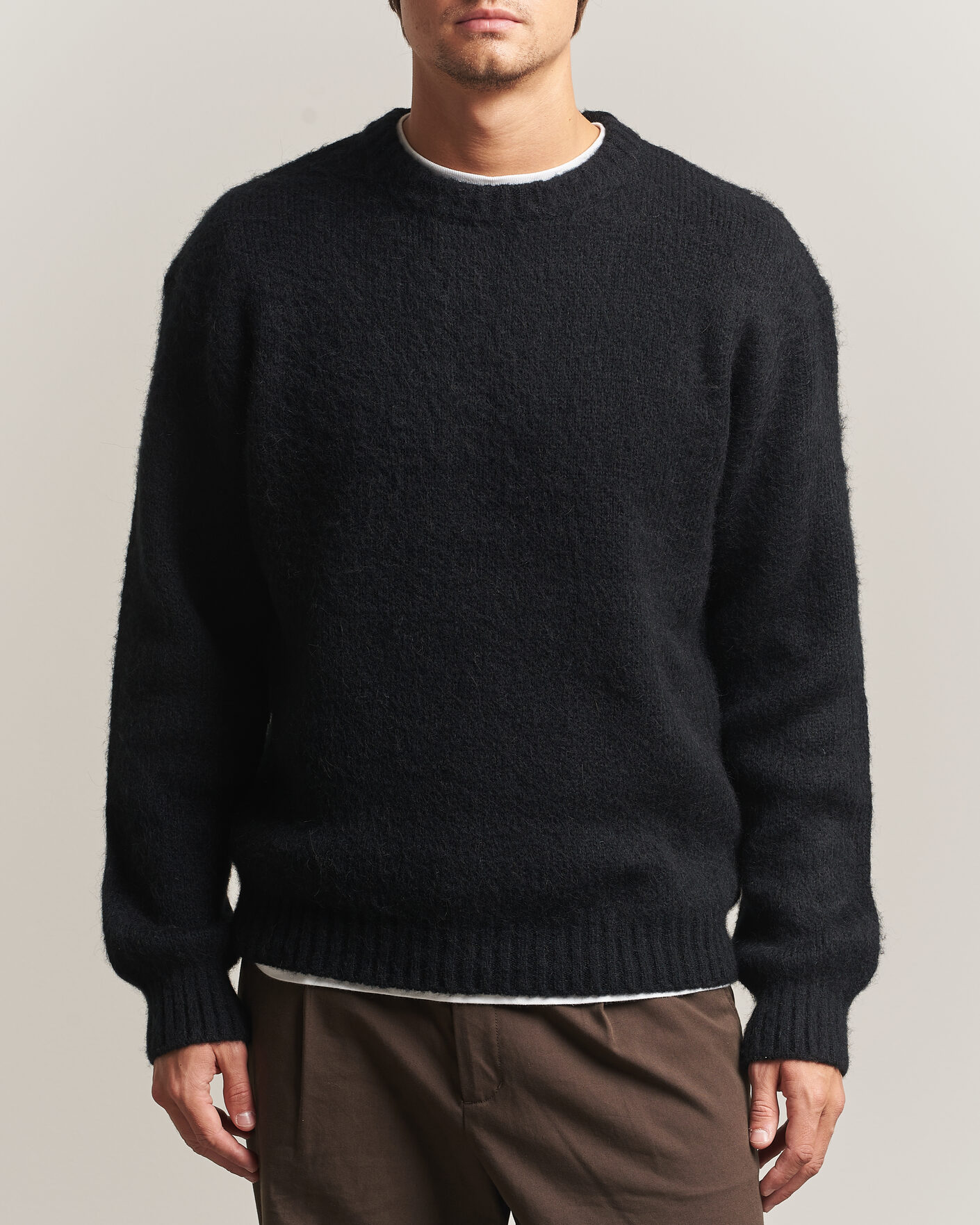 Heren | Truien | Carhartt WIP | Merton Knitted Alpaca Sweater Black