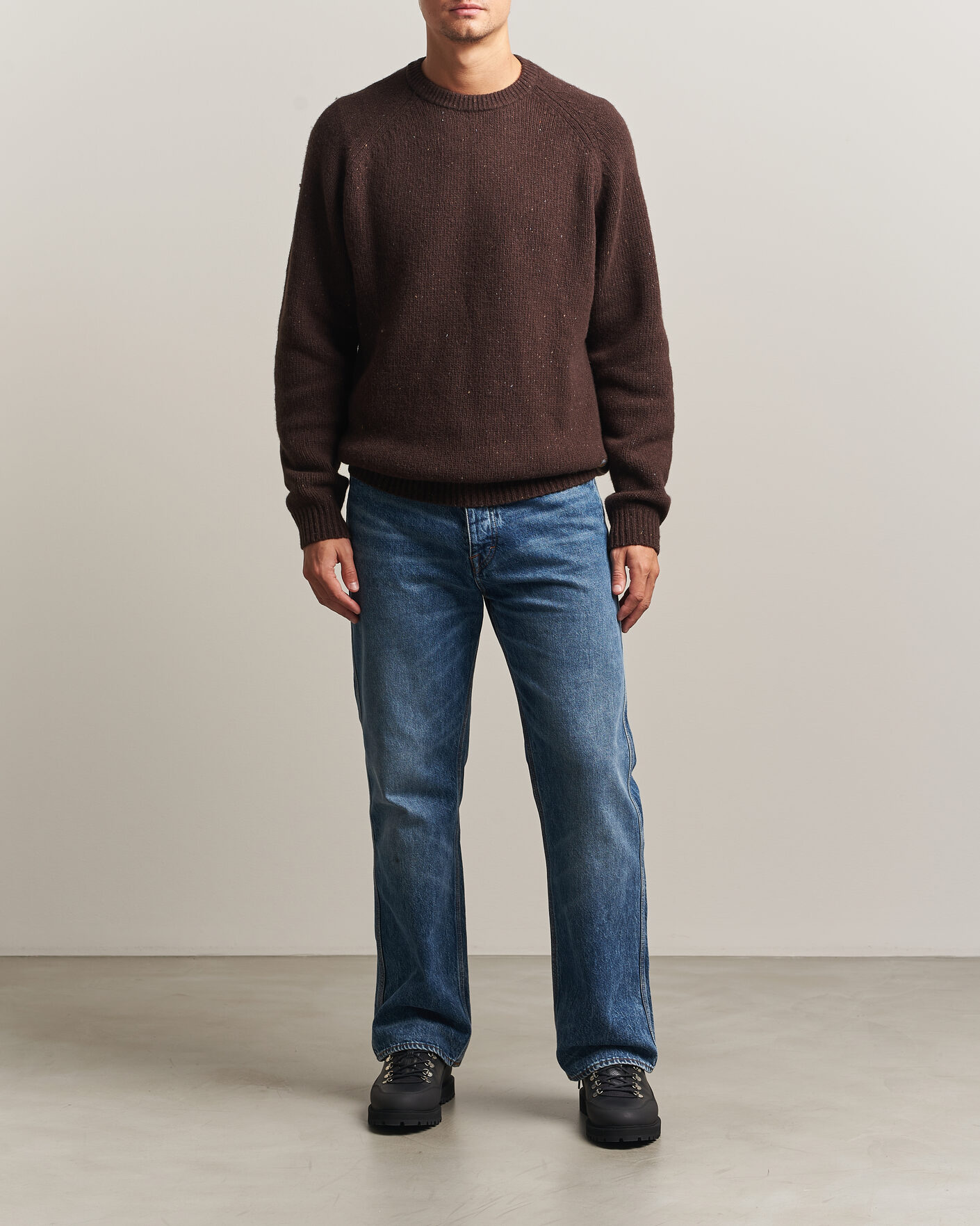 Heren | Truien | Carhartt WIP | Anglistic Wool/Cotton Sweater Tobacco