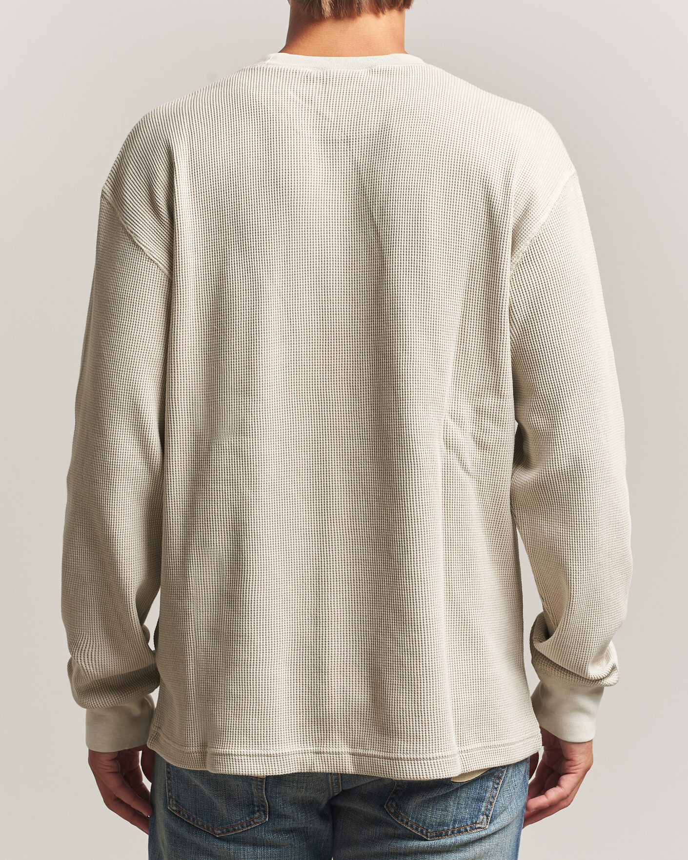 Heren | T-shirts | Carhartt WIP | Long Sleeve Waffle T-Shirt Fleur De Sel