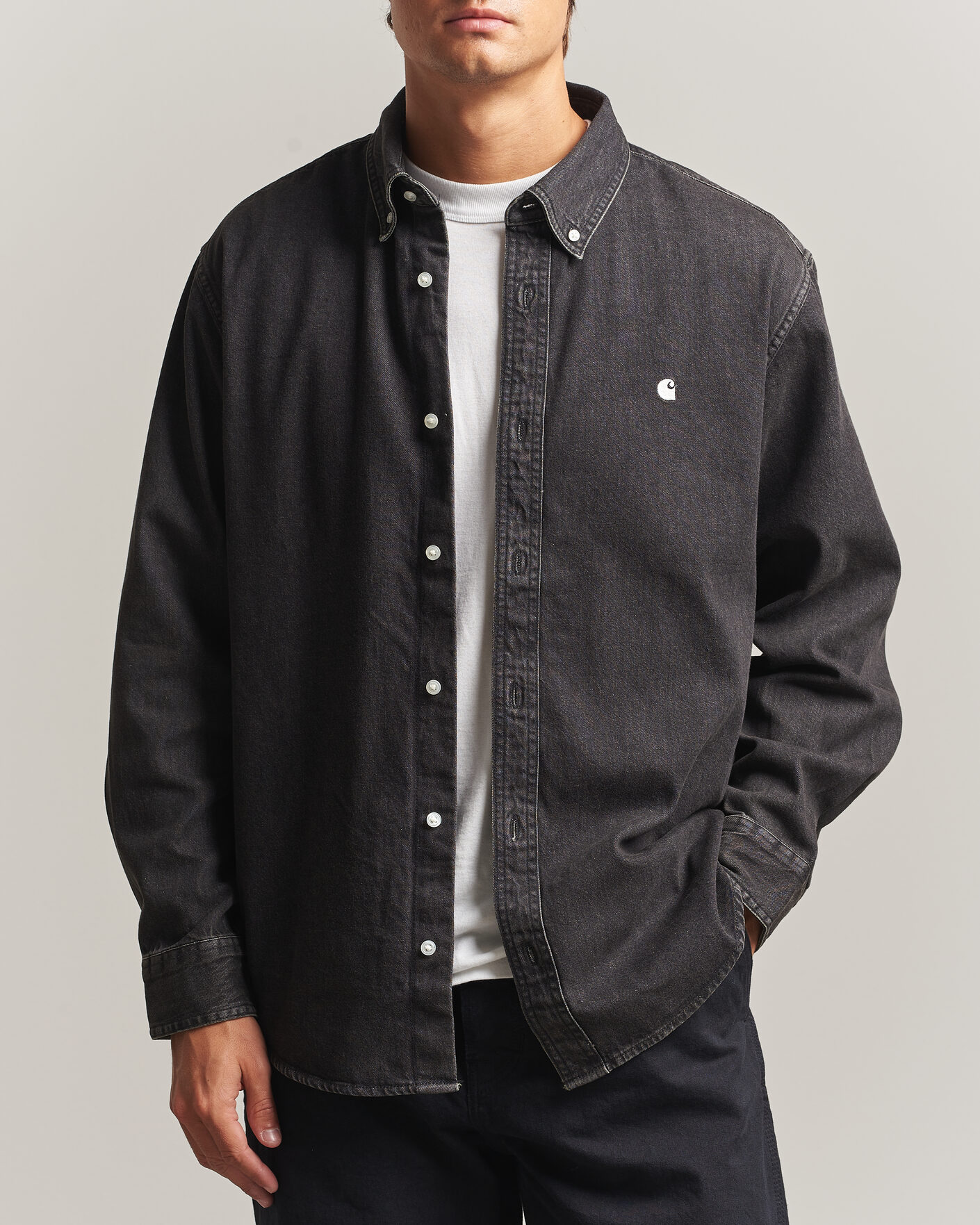 Heren | Overhemden | Carhartt WIP | Lucas Denim Shirt Black