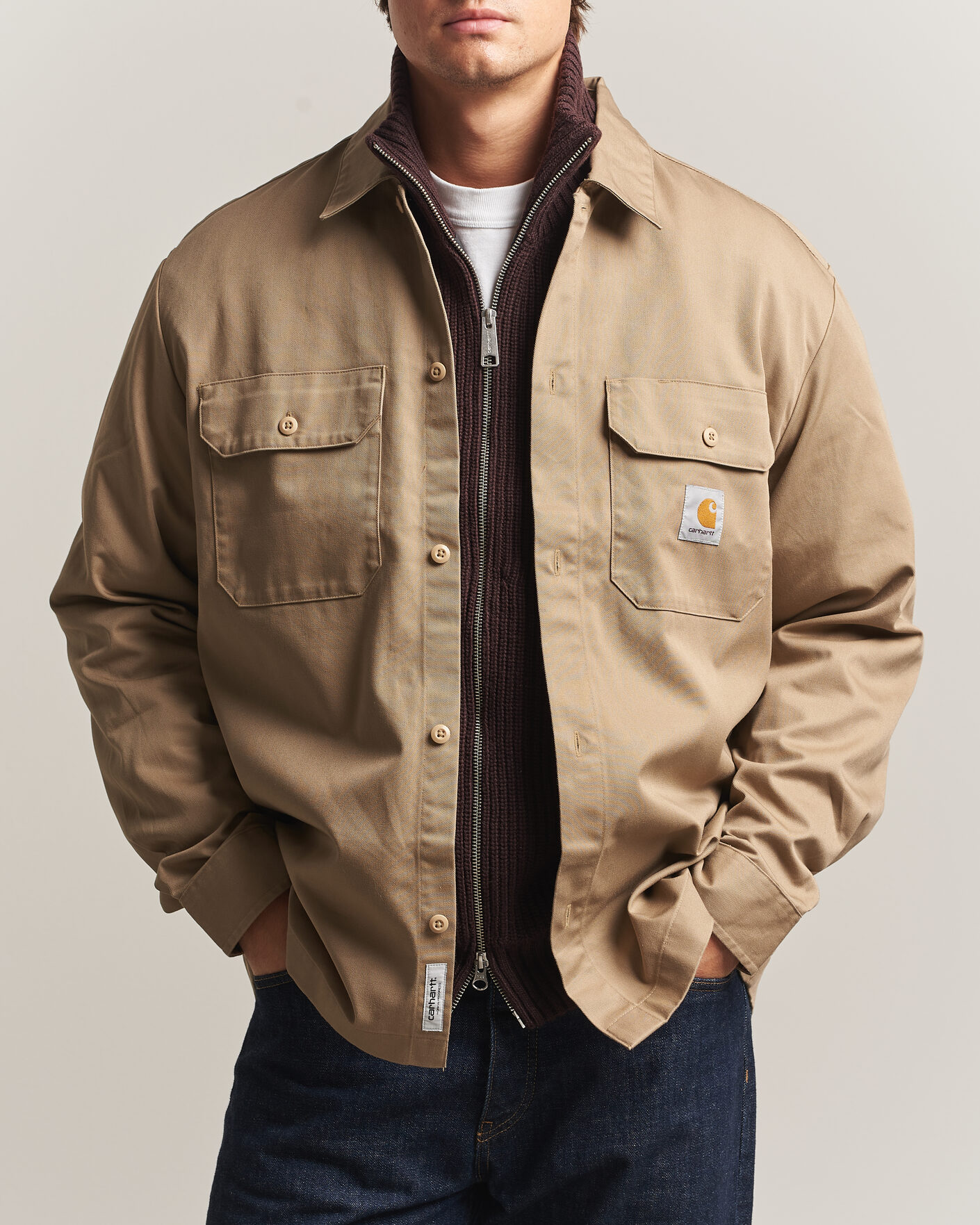 Heren | Overhemden | Carhartt WIP | Craft Twill Shirt Leather