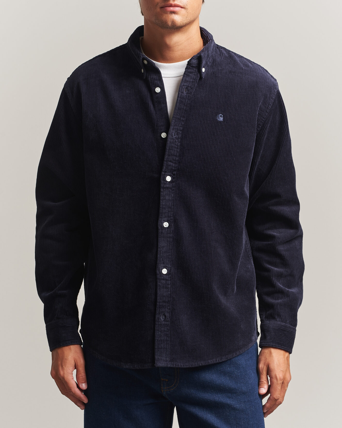 Heren | Overhemden | Carhartt WIP | Madison Cord Shirt Dark Navy