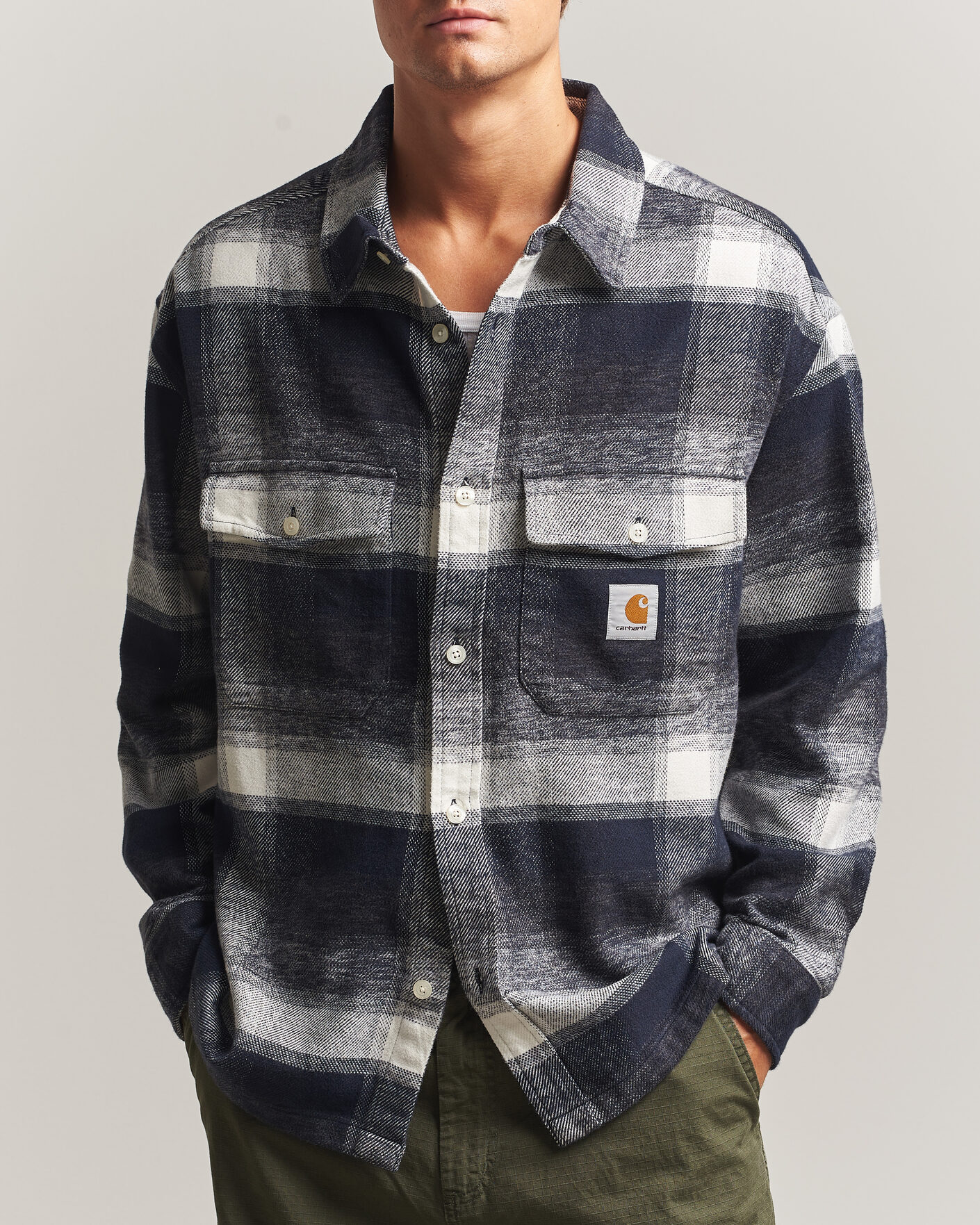 Heren | Overhemden | Carhartt WIP | Esterson Checked Shirt Dark Navy
