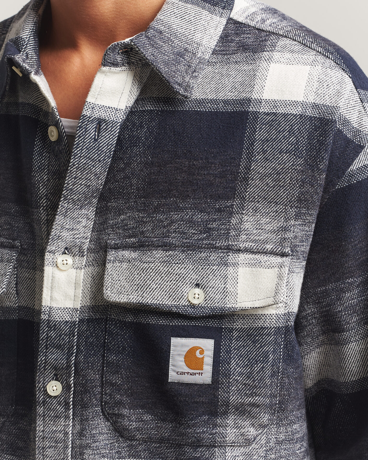 Heren | Overhemden | Carhartt WIP | Esterson Checked Shirt Dark Navy