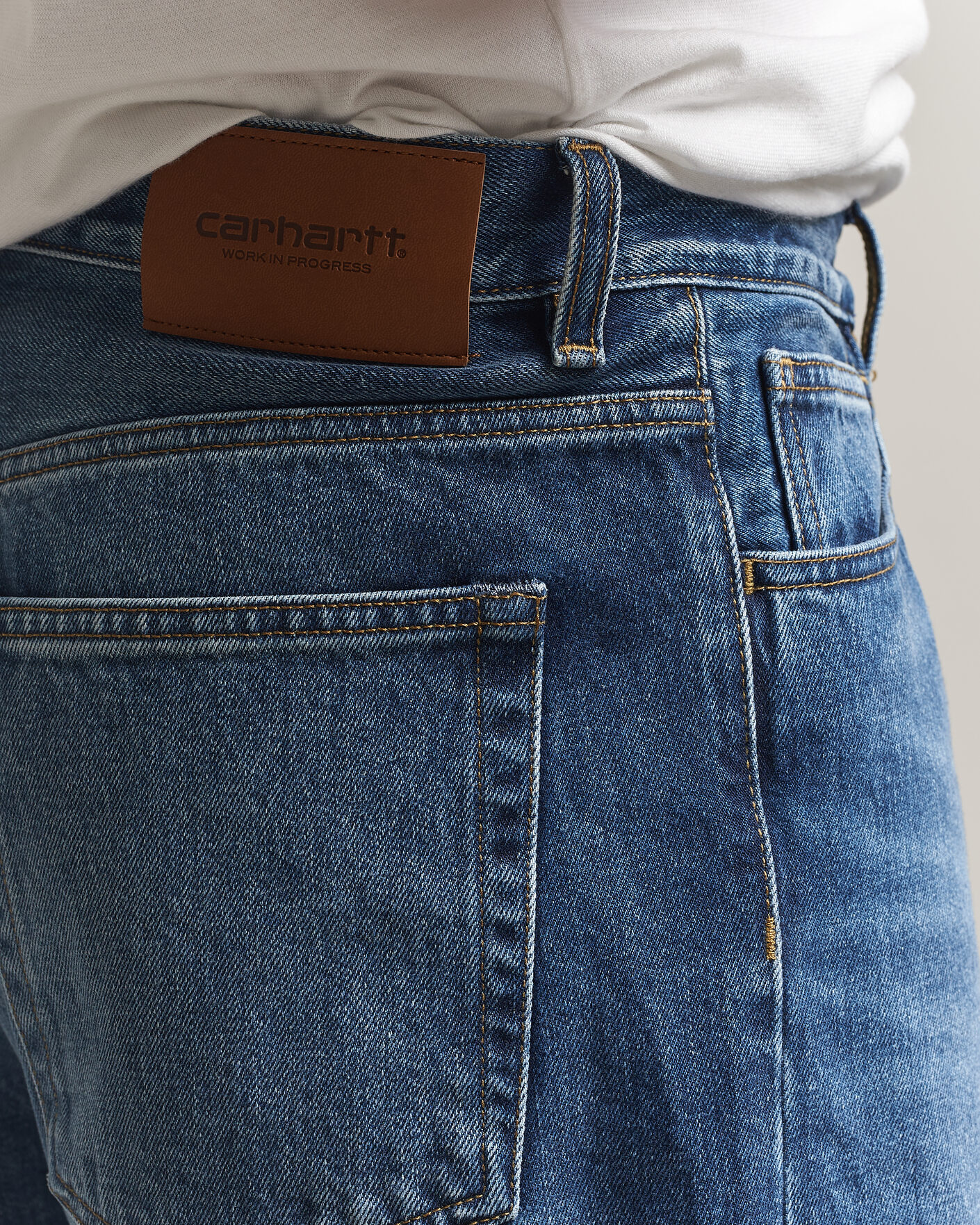 Heren | Broeken | Carhartt WIP | Payson Pant Blue Marble Used Wash