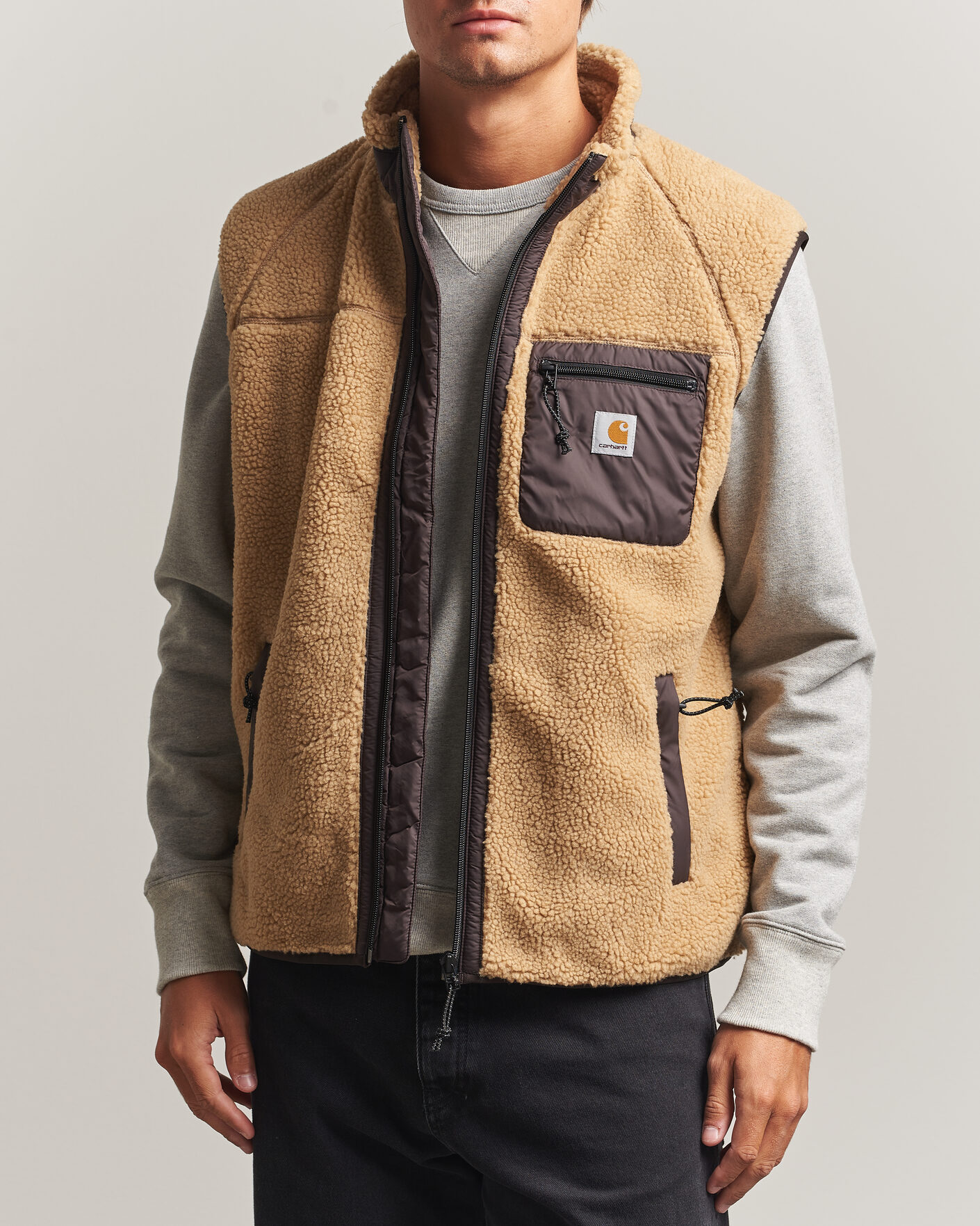 Heren | Gilets | Carhartt WIP | Prentis Pile Vest Tobacco