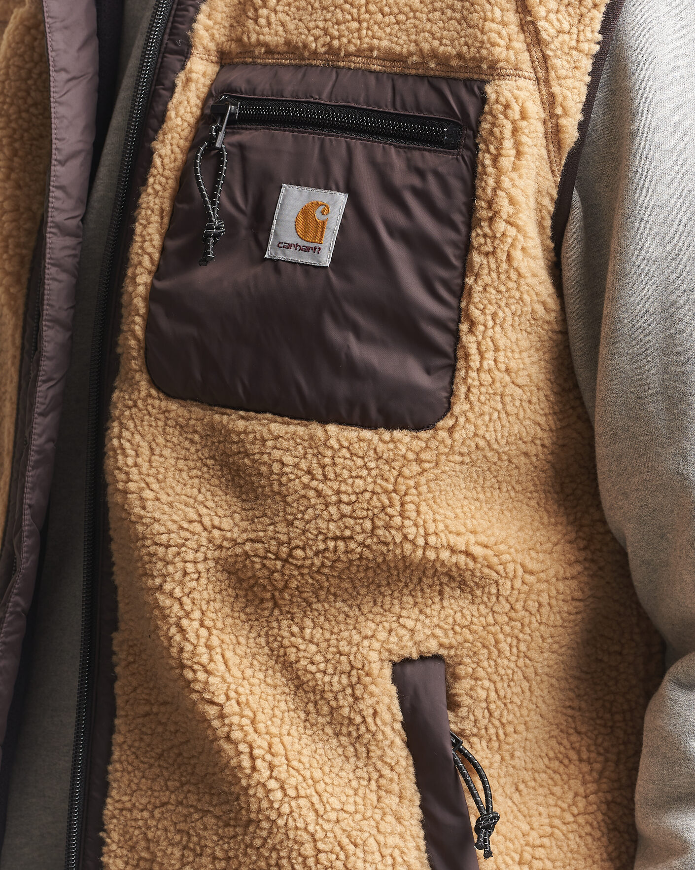 Heren | Gilets | Carhartt WIP | Prentis Pile Vest Tobacco