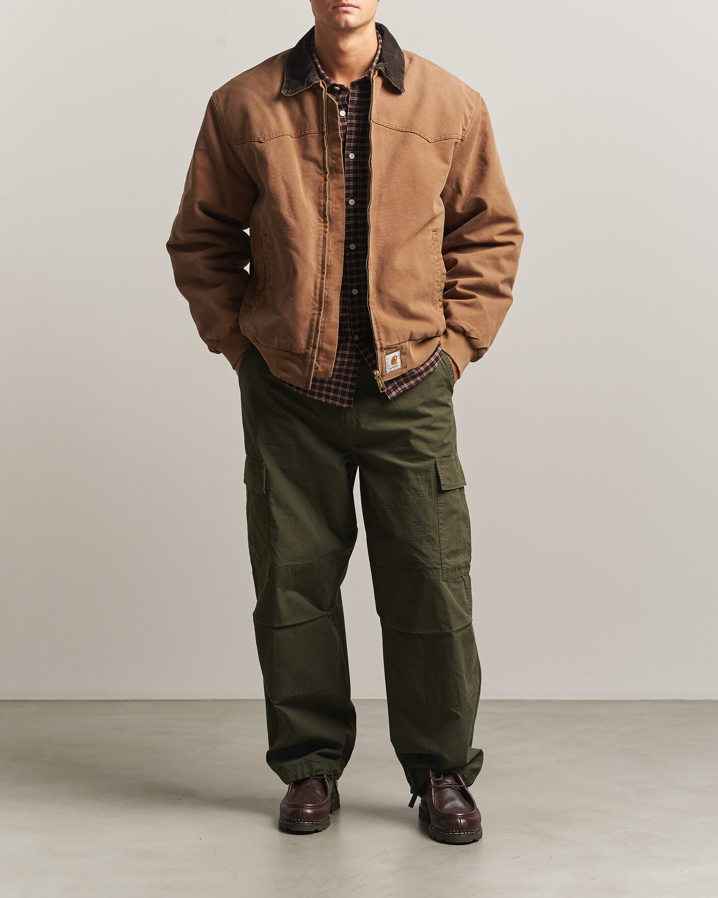 Heren | Jassen | Carhartt WIP | OG Santa Fe Jacket Whip H Brown