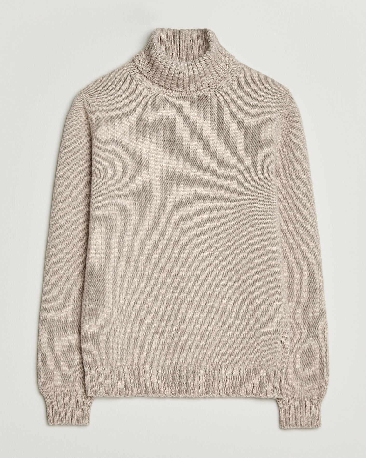 Heren | Truien | Fedeli | Wool/Cashmere Rollneck Beige
