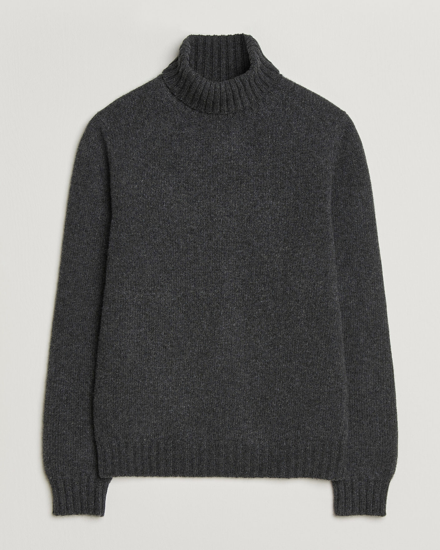 Heren | Truien | Fedeli | Wool/Cashmere Rollneck Anthracite