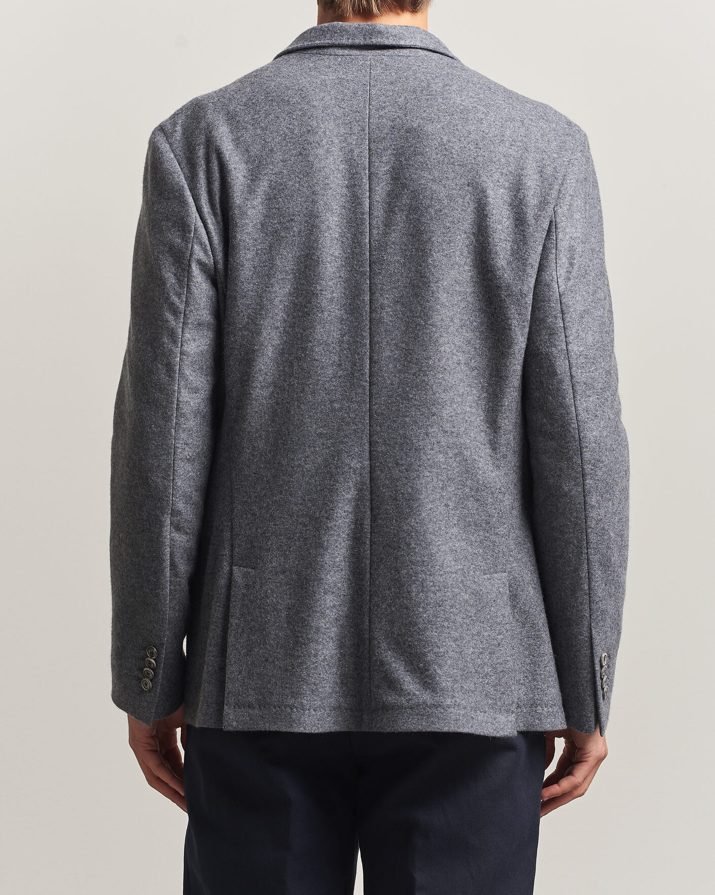 Heren | Blazers | Fedeli | Cashmere Flannel Jacket Grey Melange