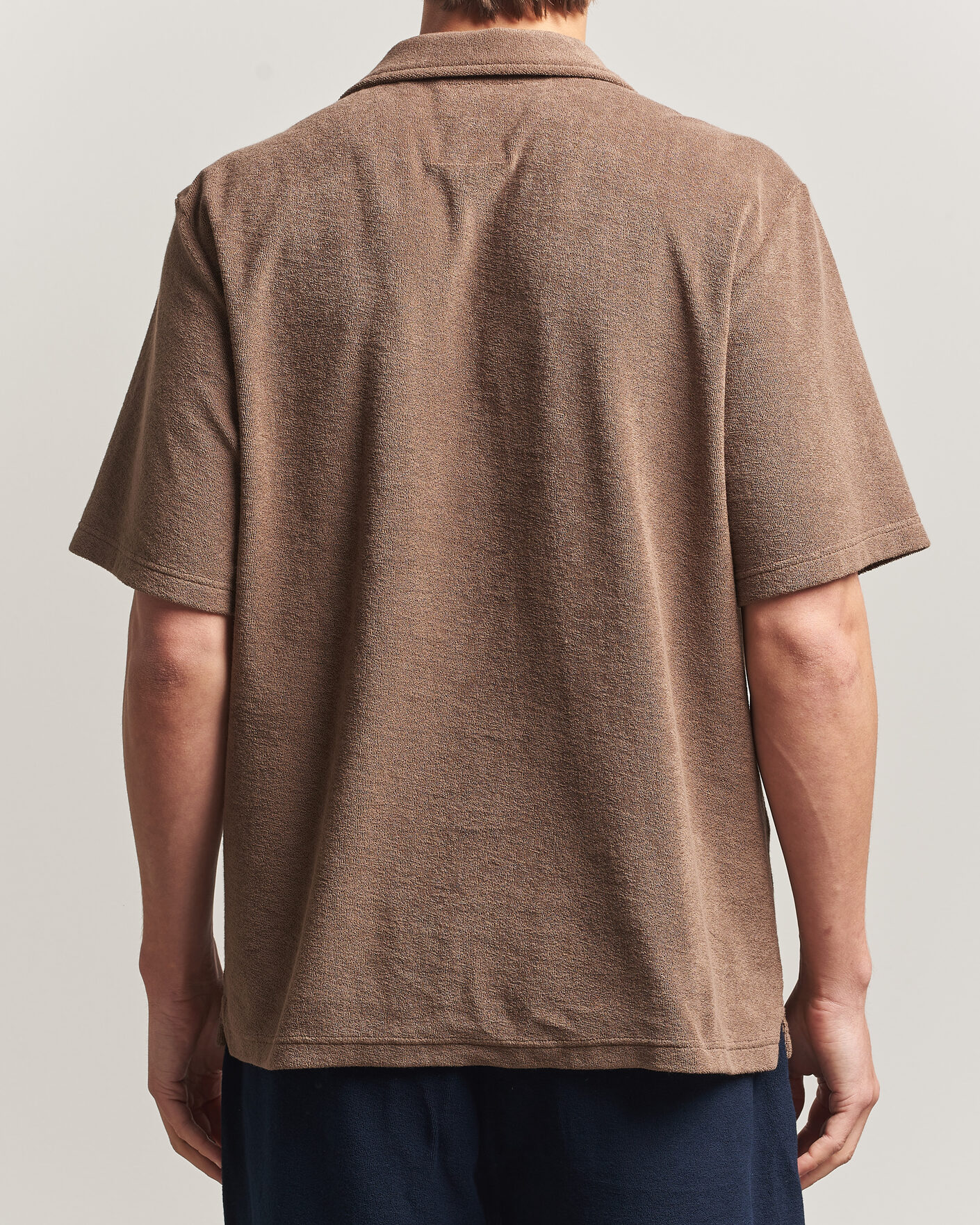 Heren | Polo's | OAS | Novo Regular Fit Terry Polo Brown