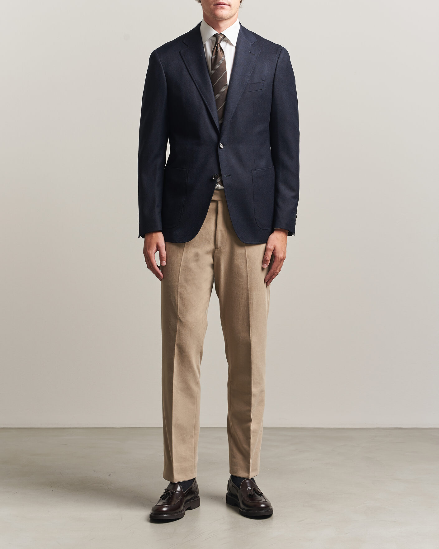 Heren | Blazers | Canali | Kei Impeccabile Flannel Blazer Navy