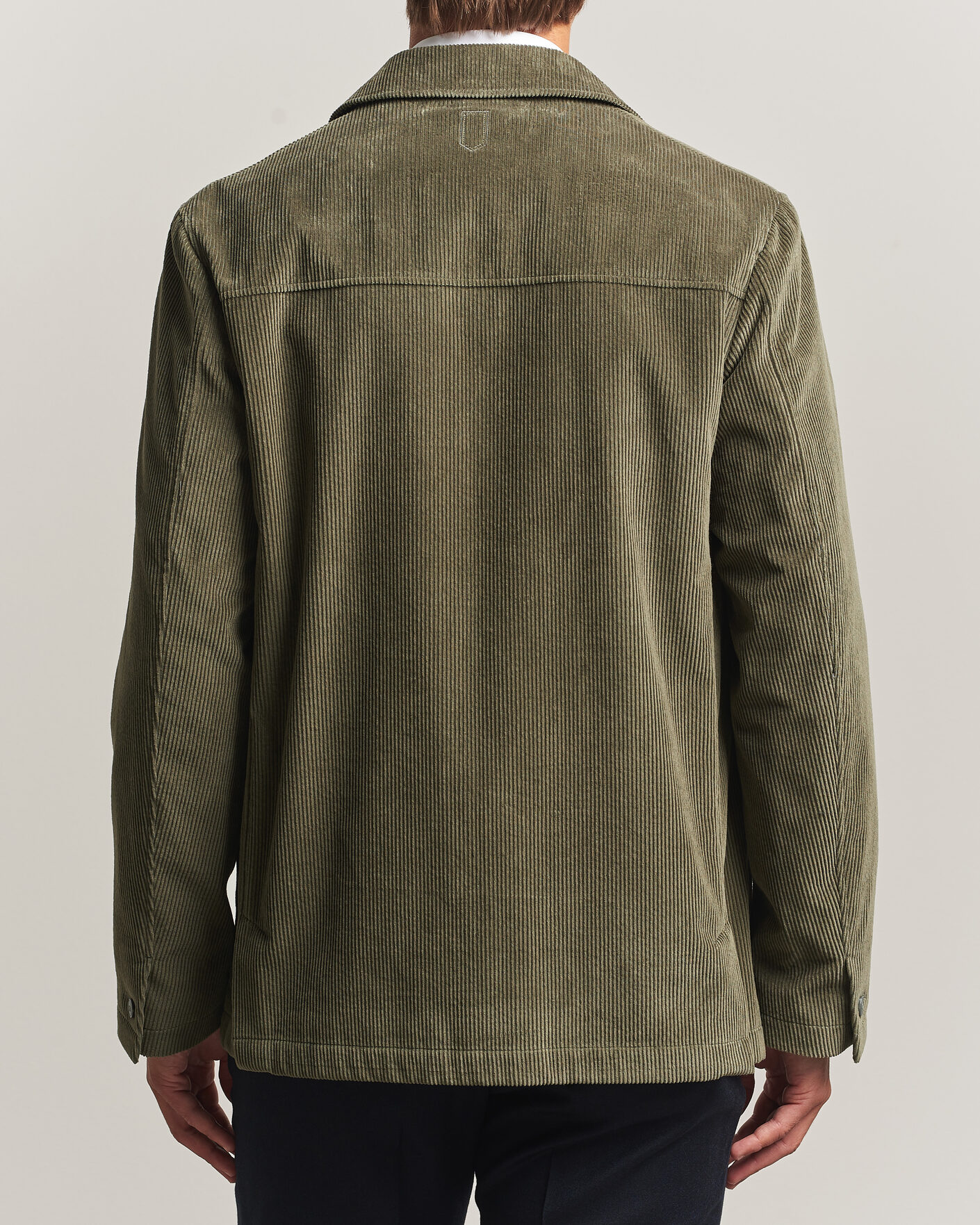 Heren | Jassen | Canali | Corduroy Chore Jacket Olive