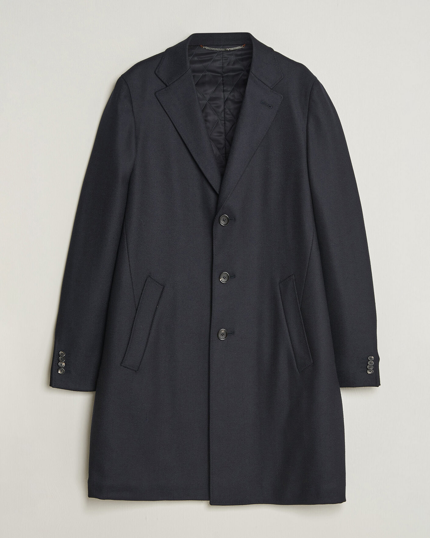 Heren | Jassen | Canali | Kei Wool Travel Coat Navy