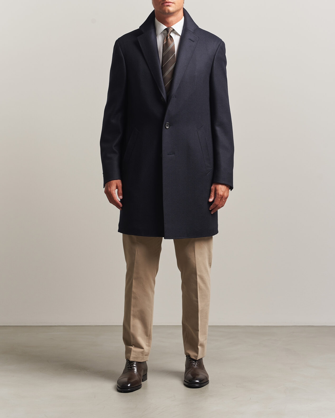 Heren | Jassen | Canali | Kei Wool Travel Coat Navy