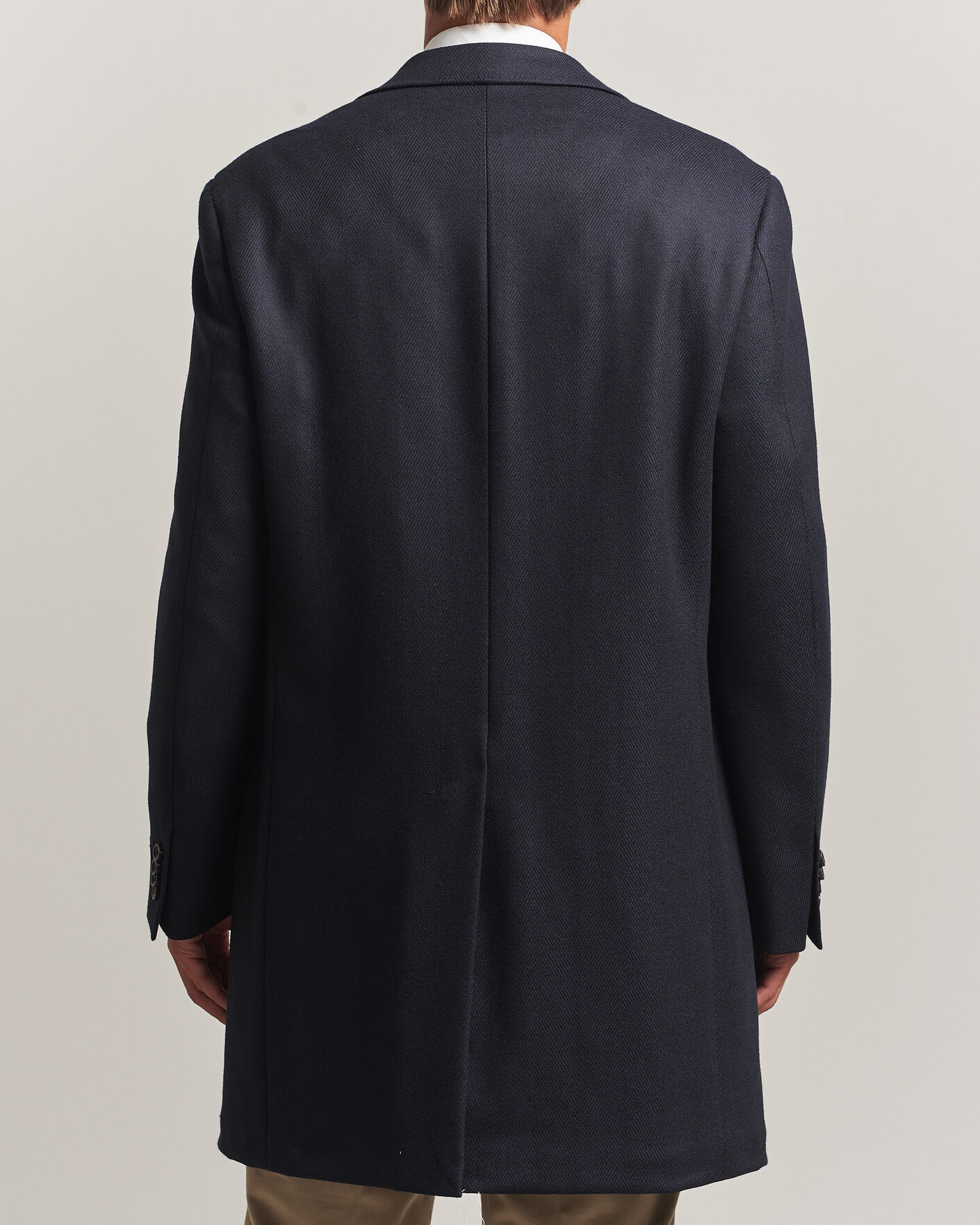 Heren | Jassen | Canali | Kei Wool Travel Coat Navy