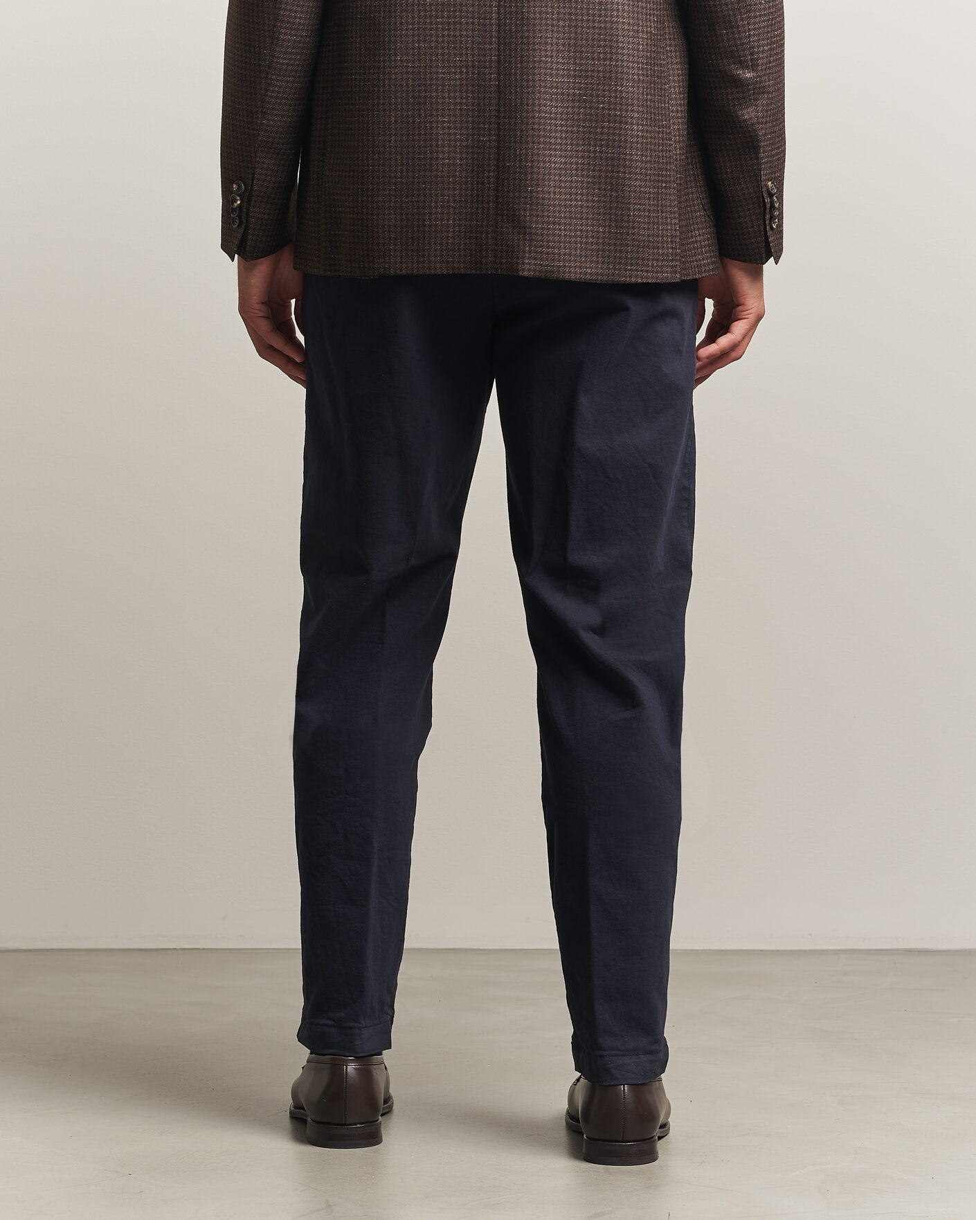 Heren | Broeken | Canali | Cotton/Cashmere Chinos Navy