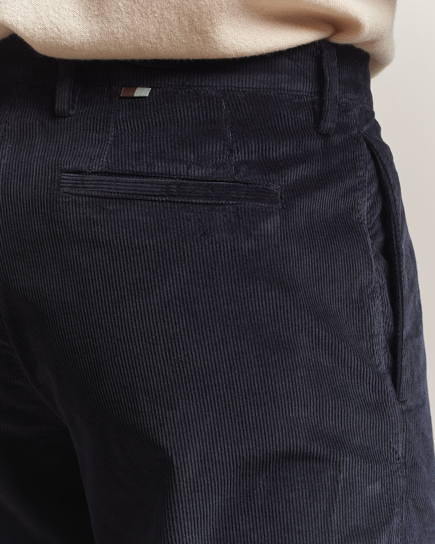 Heren | Broeken | Canali | Comfort Corduroy Pants Navy