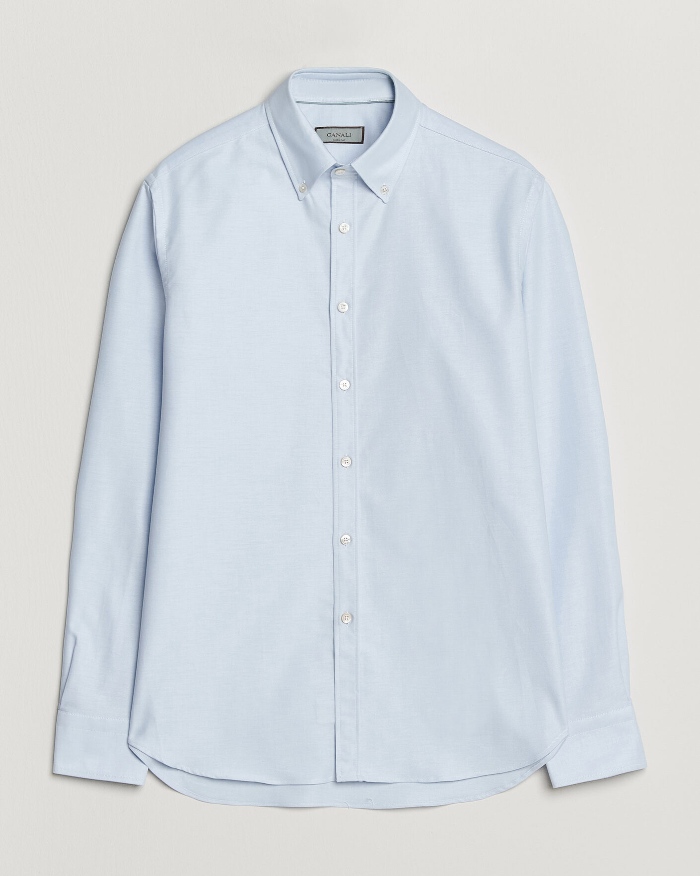 Heren | Overhemden | Canali | Oxford Button Down Shirt Light Blue