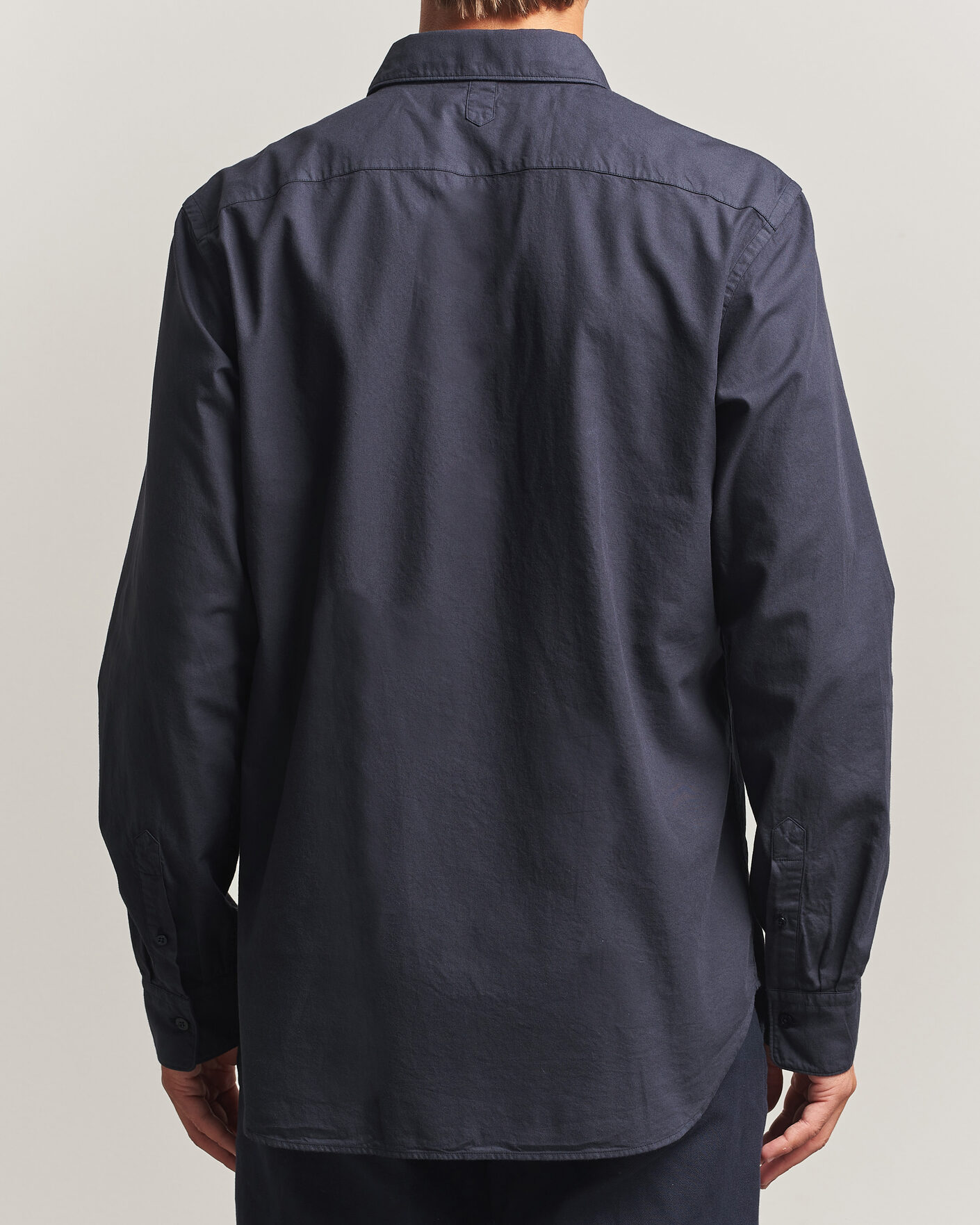 Heren | Overhemden | Canali | Garment Dyed Cotton Shirt Navy