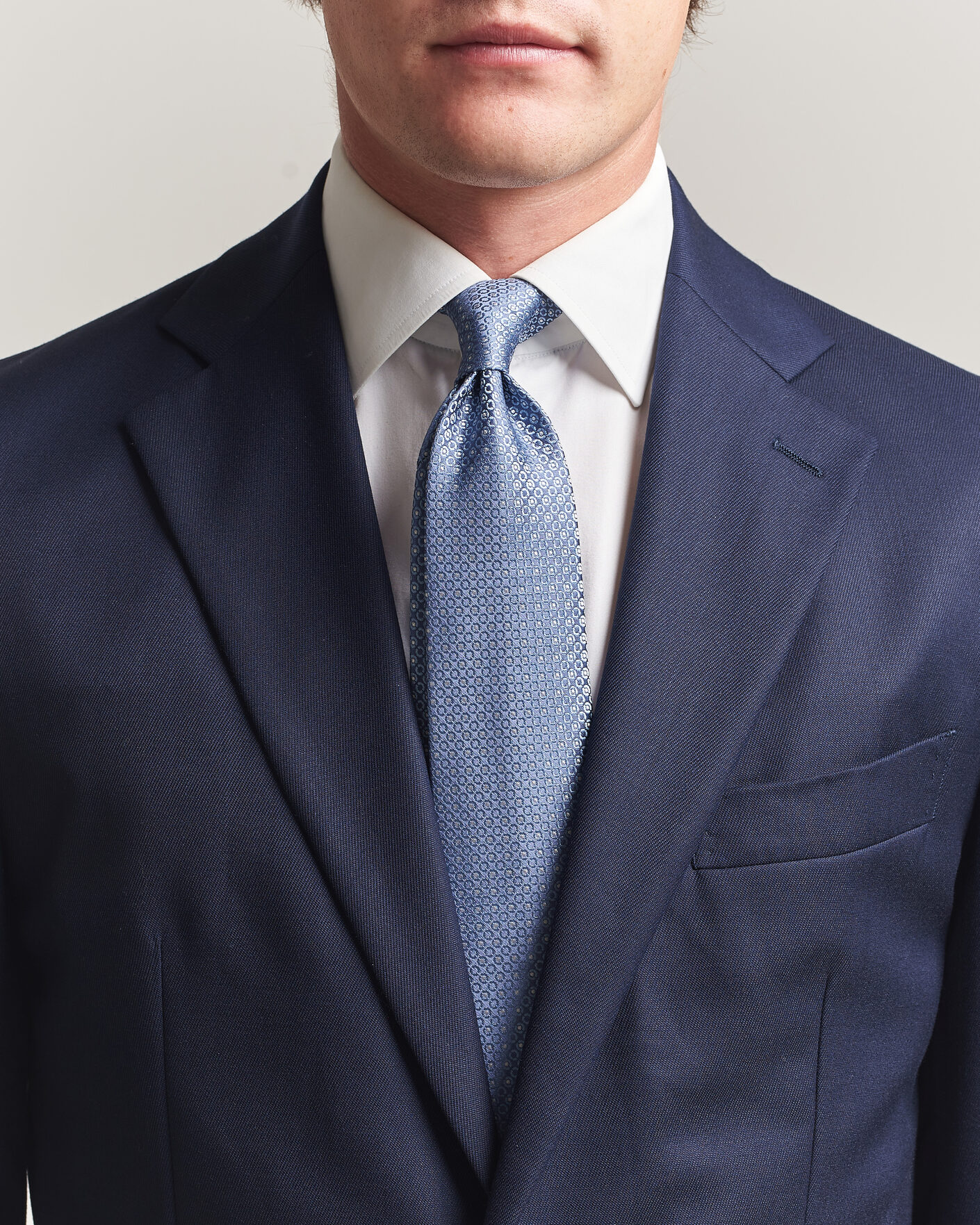 Heren | Stropdassen | Canali | Jacquard Silk Tie Sky Blue