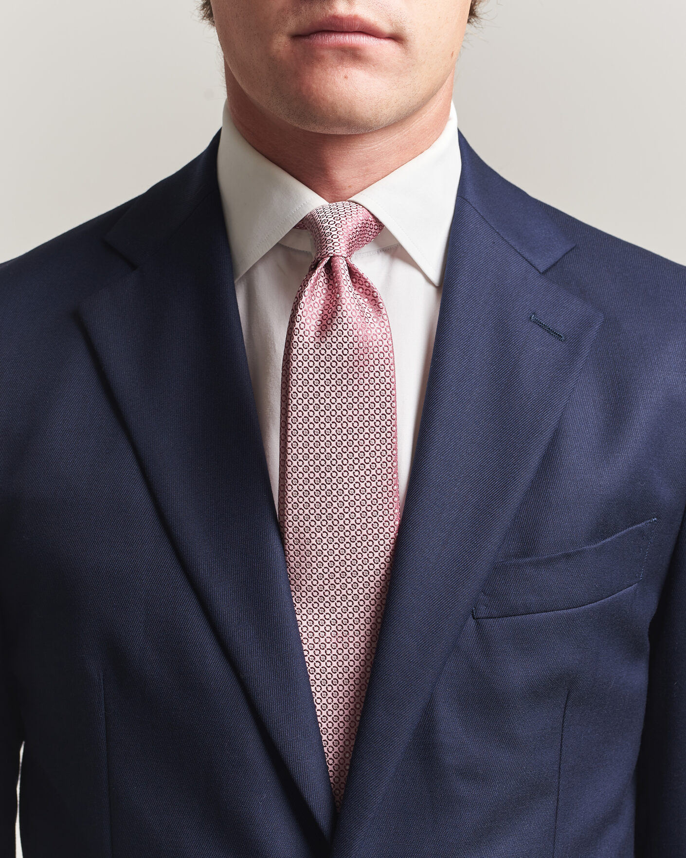 Heren | Stropdassen | Canali | Jacquard Silk Tie Rosa