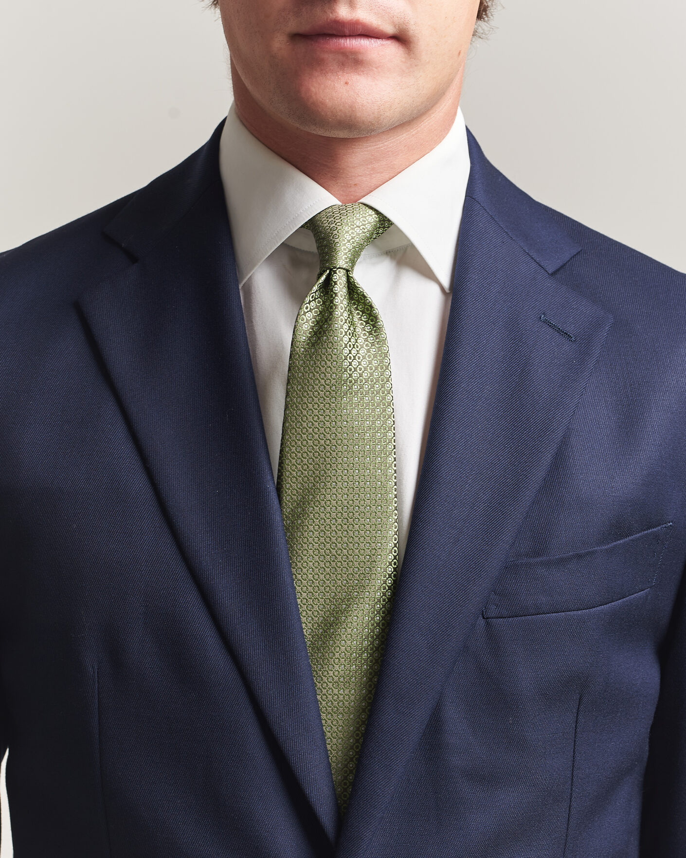 Heren | Stropdassen | Canali | Jacquard Silk Tie Grass Green