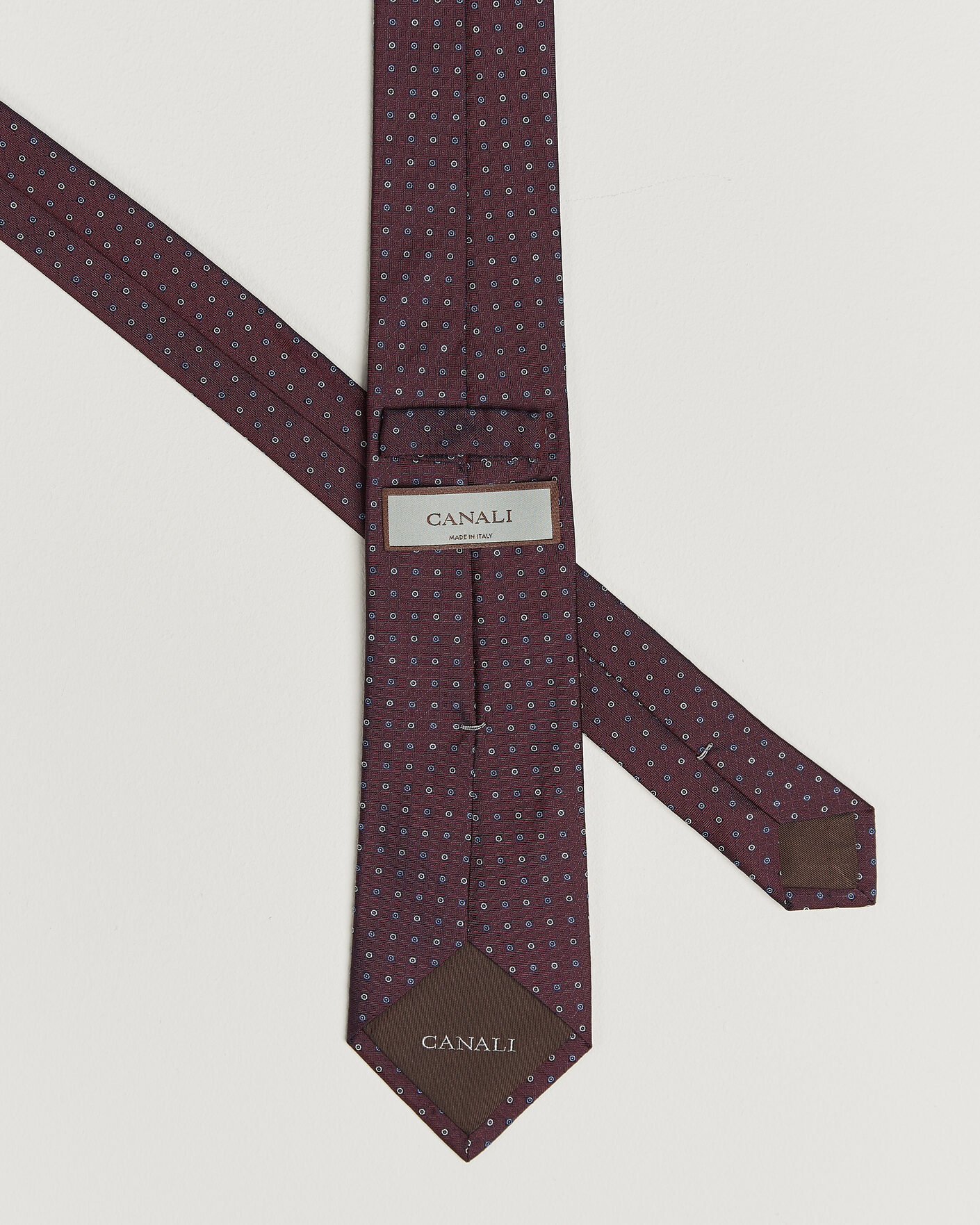 Heren | Stropdassen | Canali | Jacquard Silk Tie Burgundy