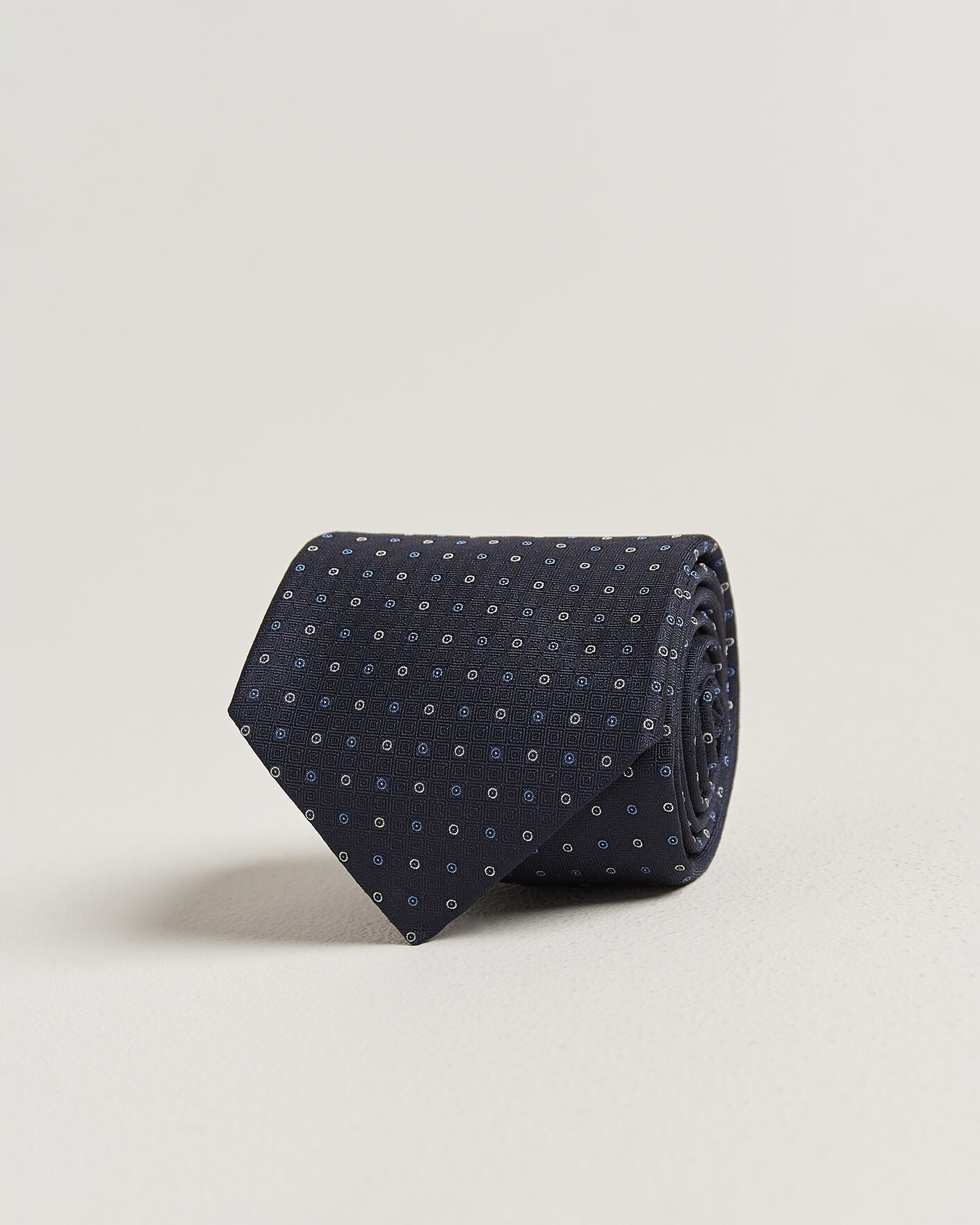 Heren | Stropdassen | Canali | Jacquard Silk Tie Navy
