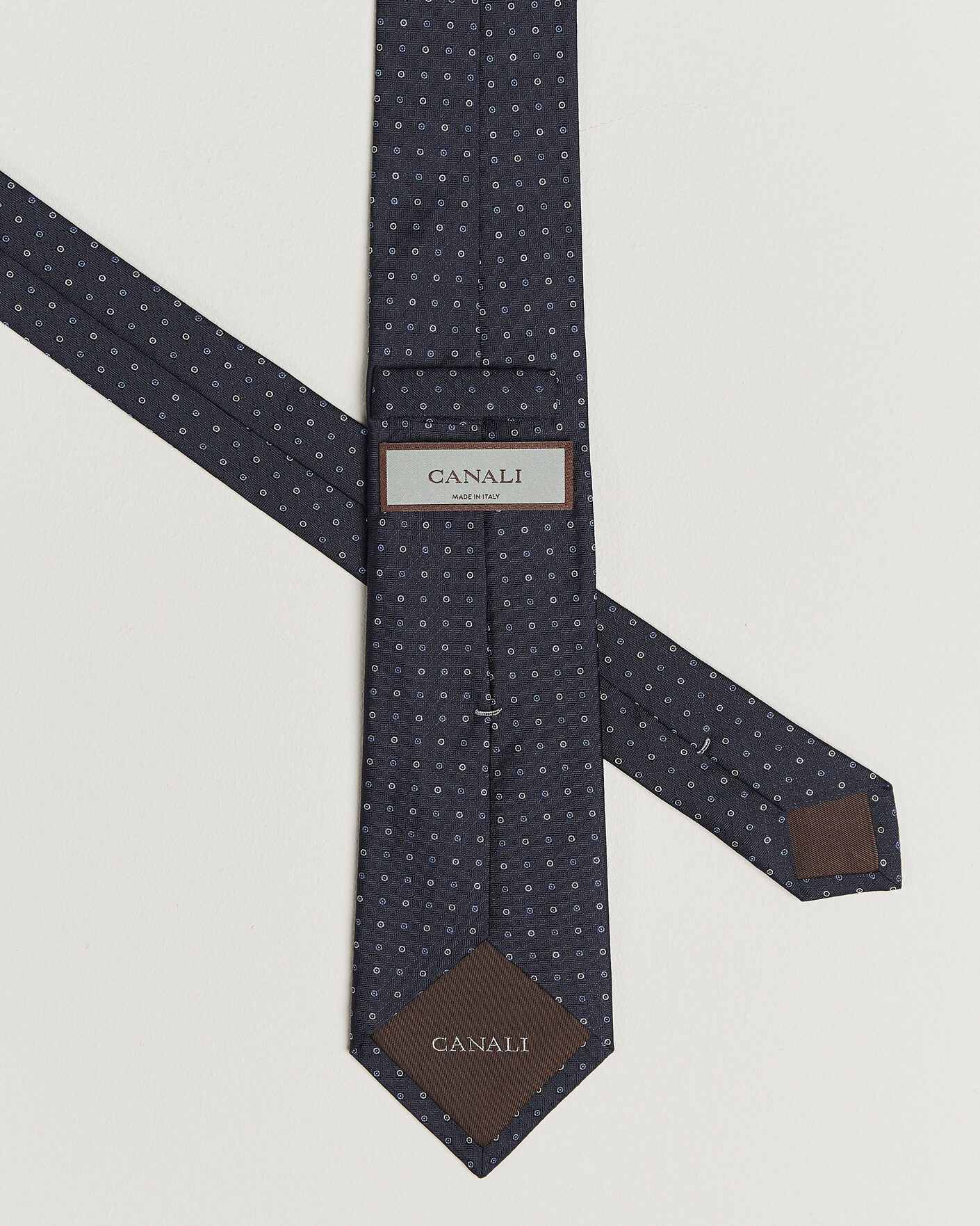 Heren | Stropdassen | Canali | Jacquard Silk Tie Navy