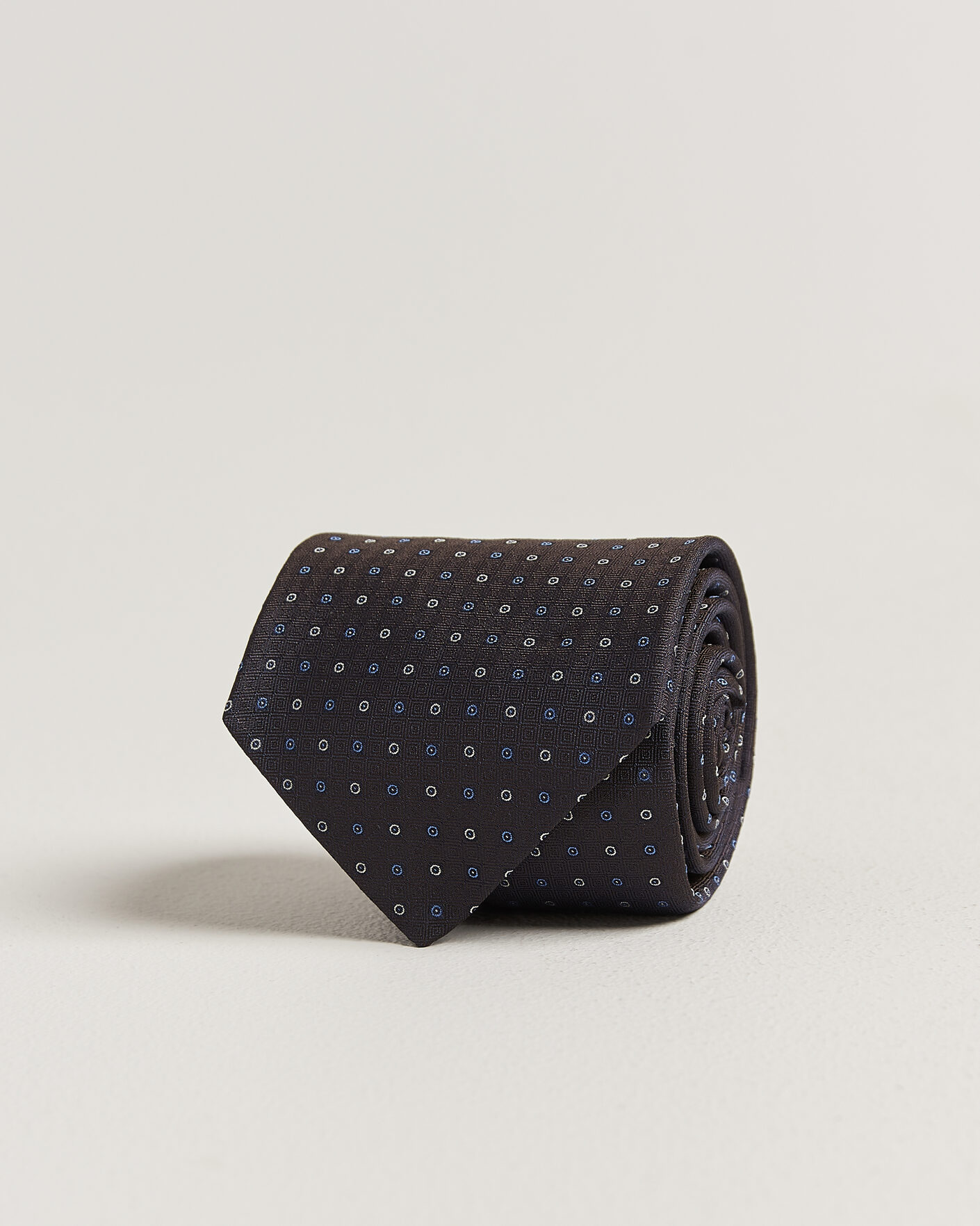 Heren | Stropdassen | Canali | Jacquard Silk Tie Dark Brown