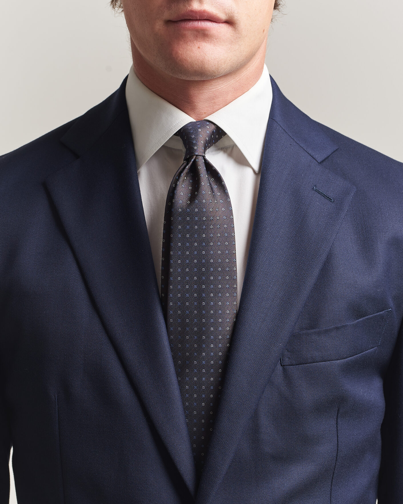Heren | Stropdassen | Canali | Jacquard Silk Tie Dark Brown