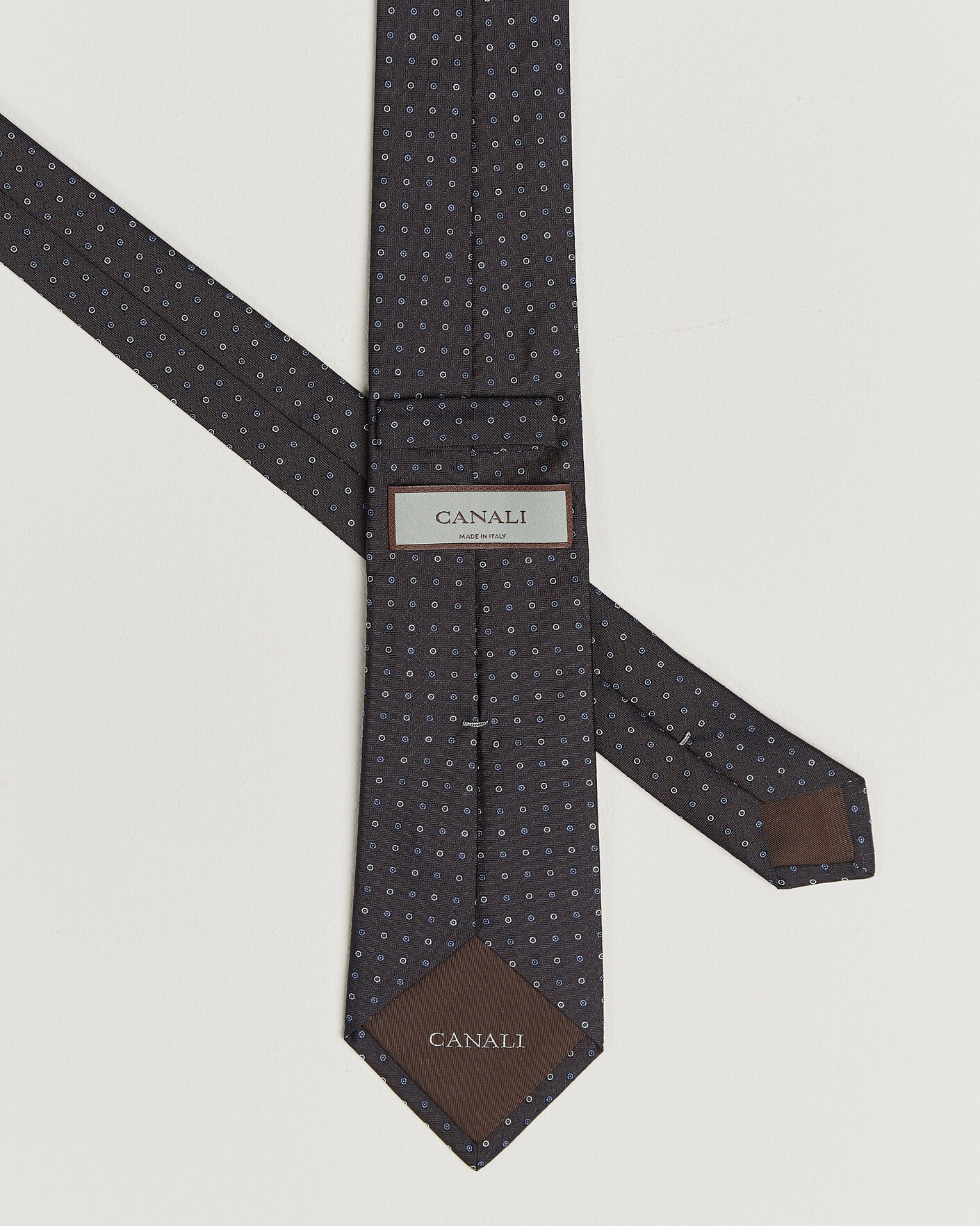 Heren | Stropdassen | Canali | Jacquard Silk Tie Dark Brown