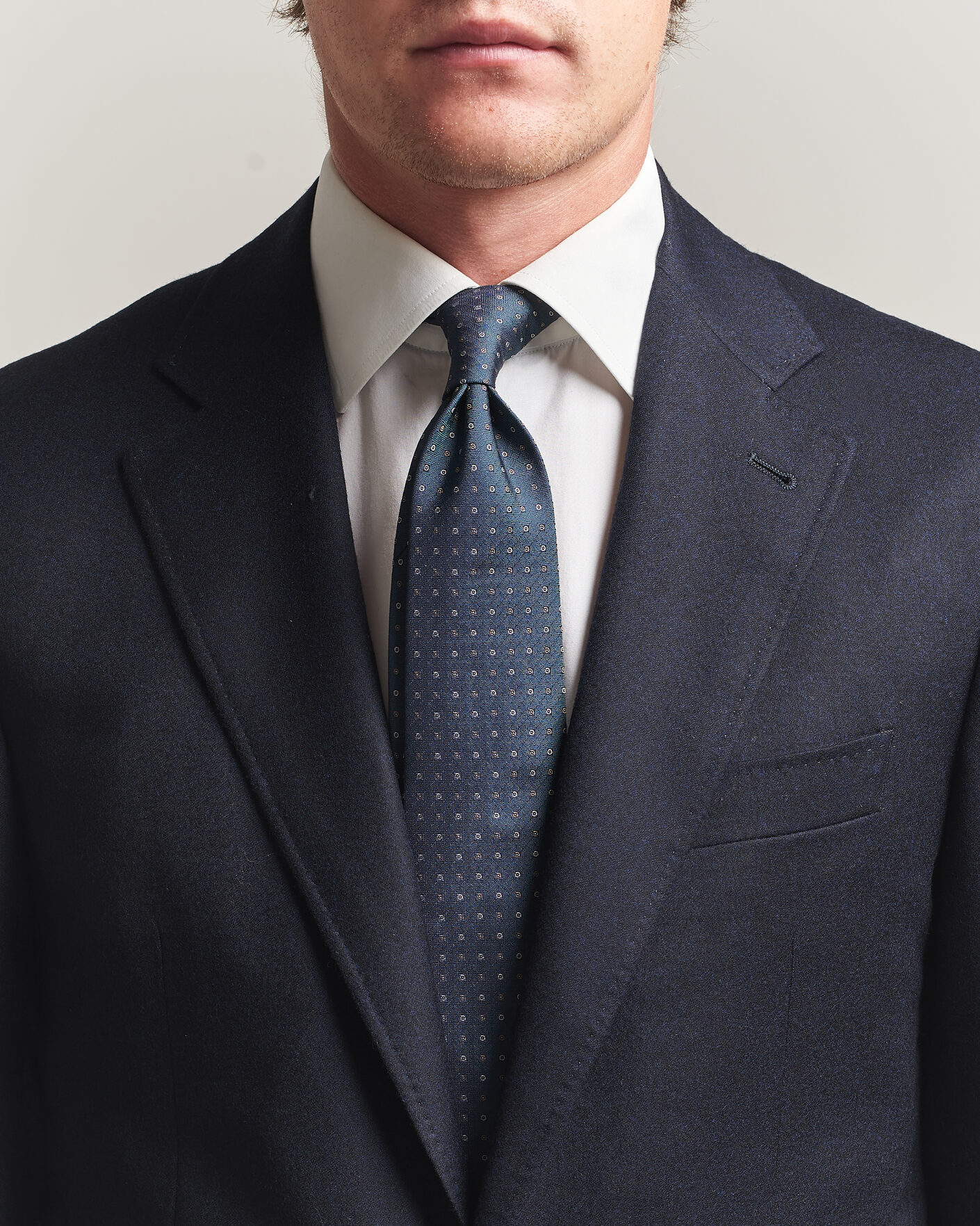 Heren | Stropdassen | Canali | Jacquard Silk Tie Dark Green