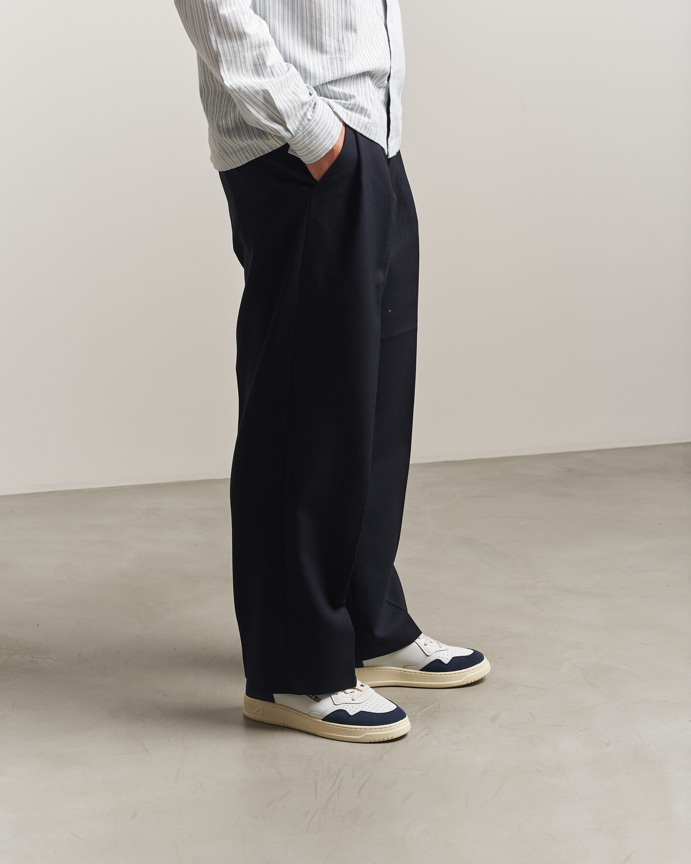 Heren | Sneakers | Autry | Medalist Low Soft Leather/Suede Sneaker White/Denim