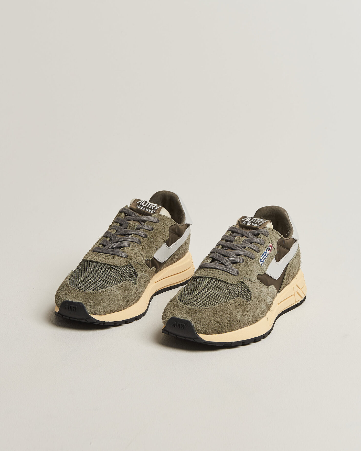 Heren | Sneakers | Autry | Reelwind Running Sneaker Olive Night/Grey