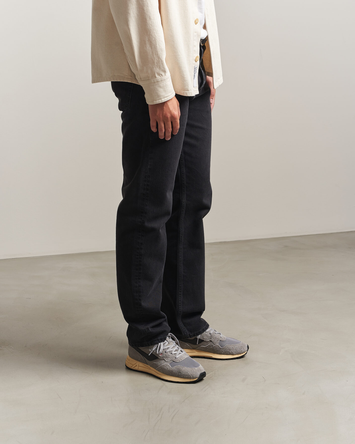 Heren | Sneakers | Autry | Reelwind Running Sneaker Grey/Black
